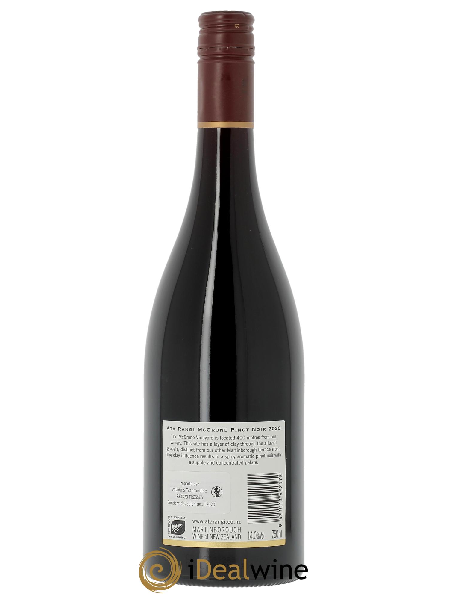 Martinborough Ata Rangi Mc Crone Vineyard Pinot Noir  2020 - Lot de 1 bouteille - 1