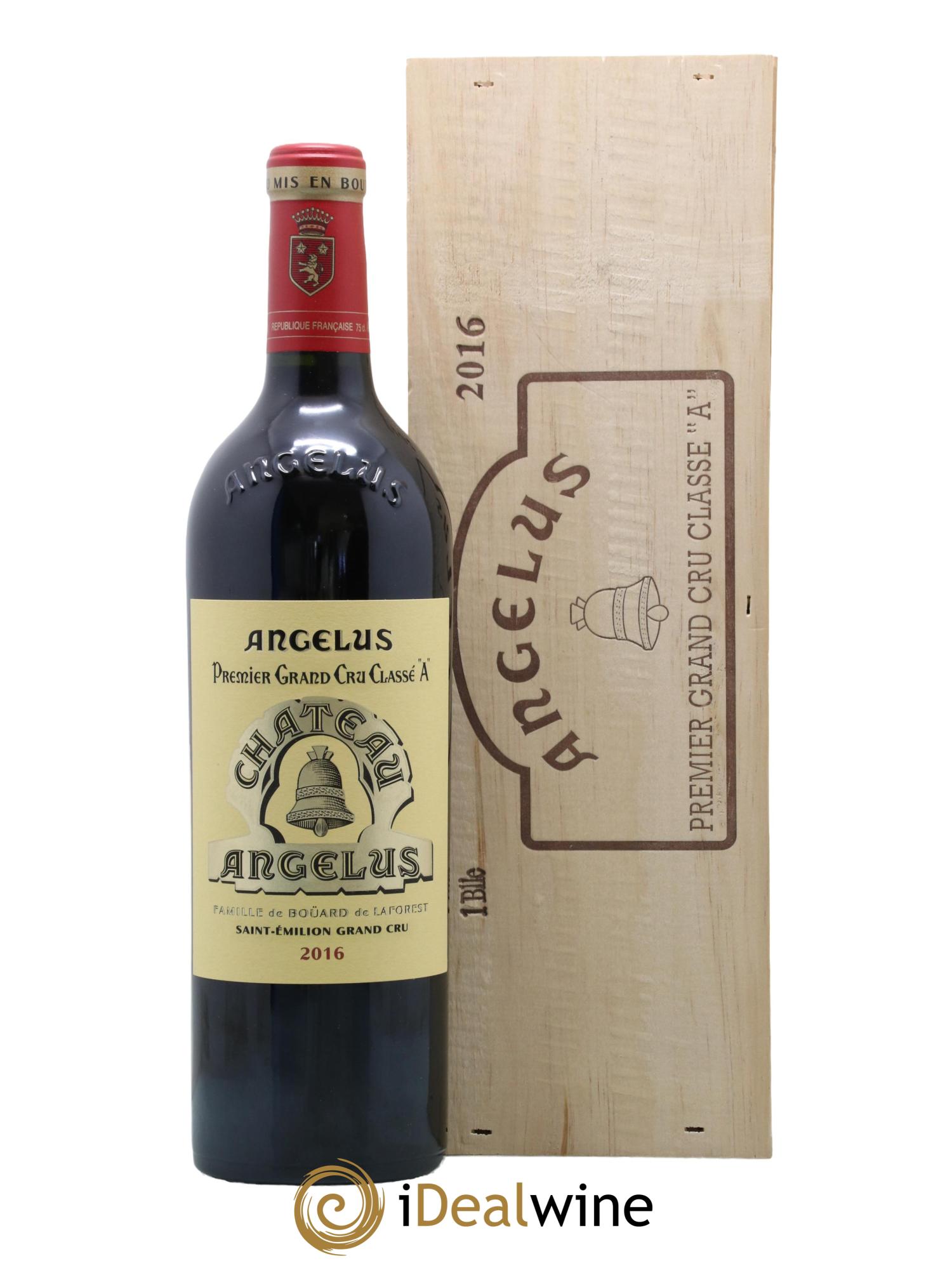 Château Angélus 1er Grand Cru Classé A 2016 - Lot de 1 bouteille - 0