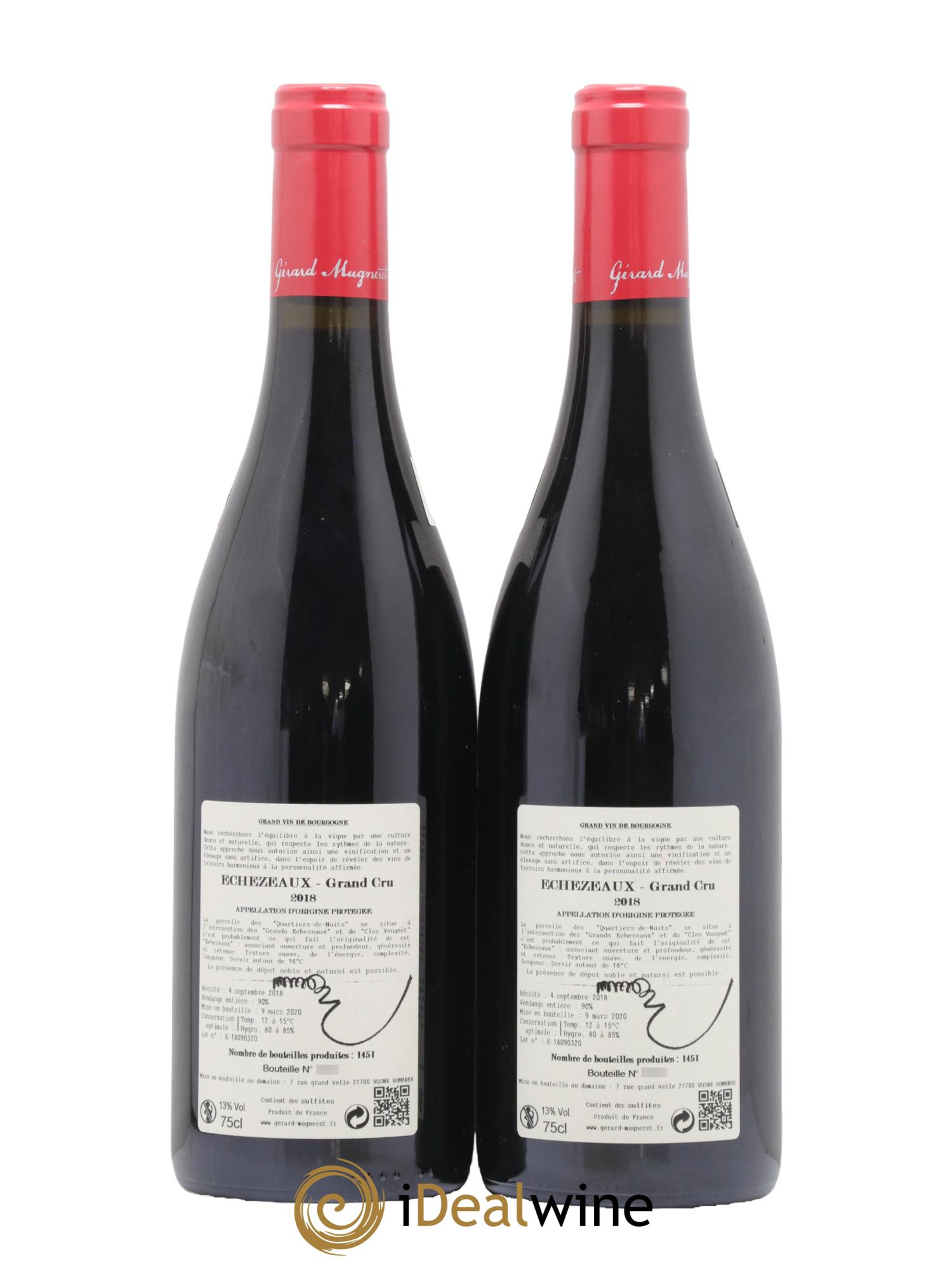 Echezeaux Grand Cru Gérard Mugneret 2018 - Lot de 2 bouteilles - 1
