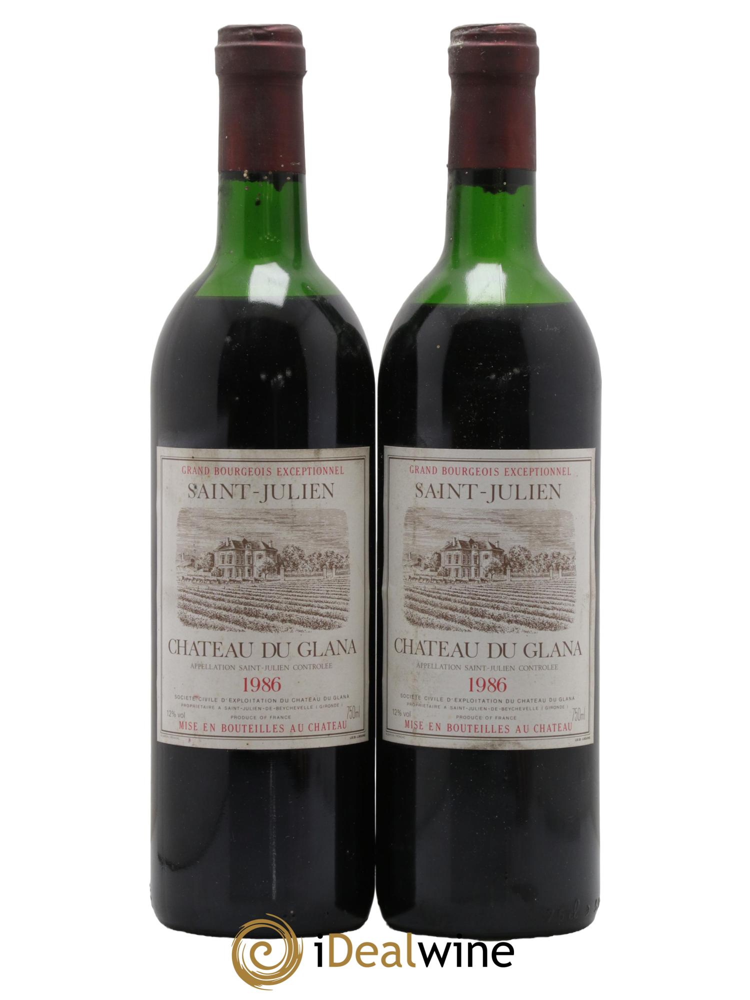 Château du Glana 1986 - Lot de 2 bouteilles - 0