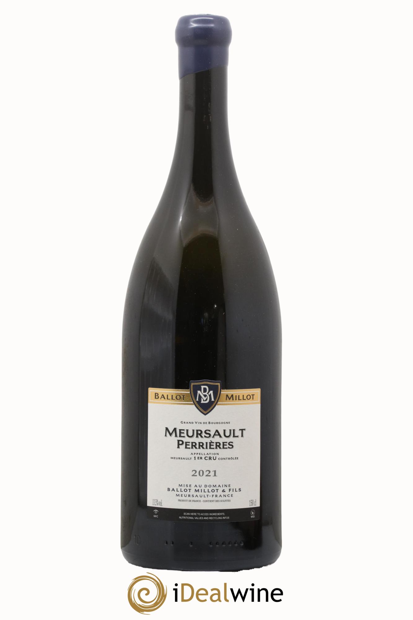 Meursault 1er Cru Perrières Ballot Millot  2021 - Lot of 1 magnum - 0