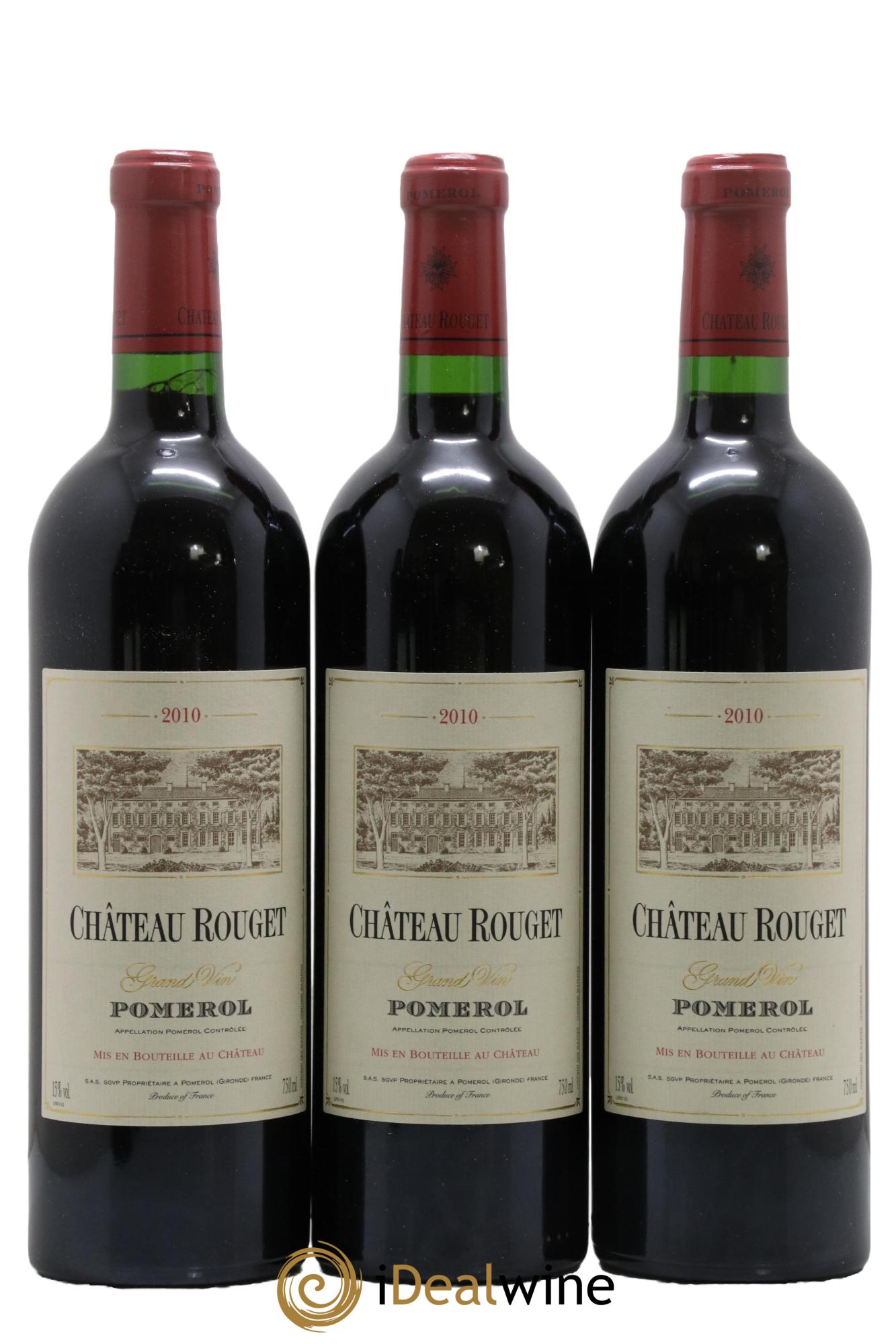 Château Rouget 2010 - Lotto di 3 bottiglie - 0