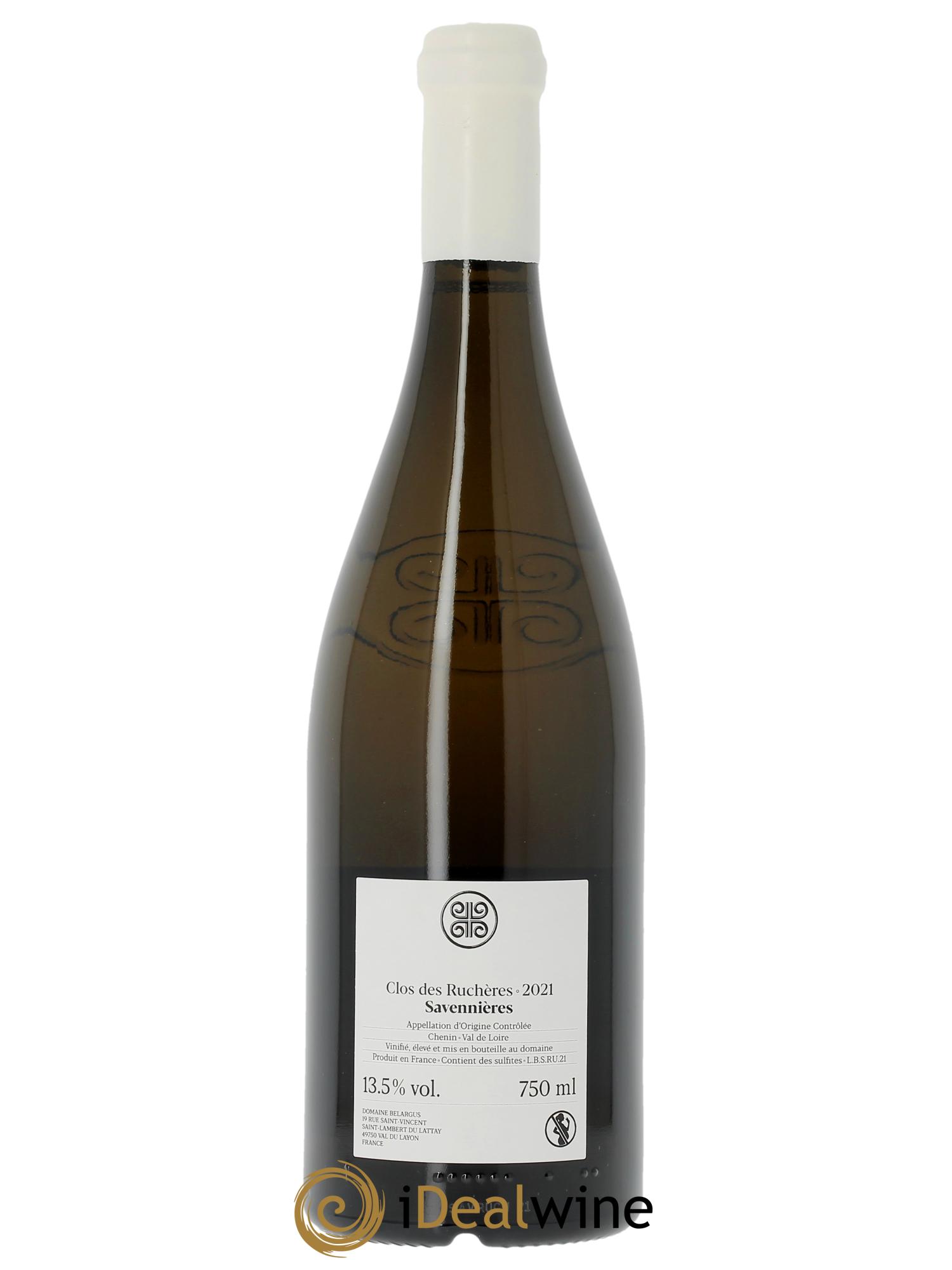 Savennières Ruchères Belargus 2021 - Lot of 1 bottle - 1