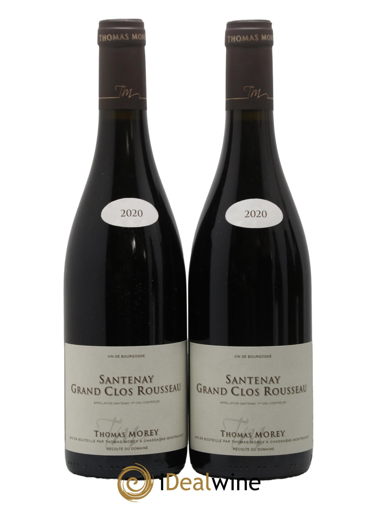 Santenay 1er Cru Grand Clos Rousseau Thomas Morey 2020 - Lot de 2 bouteilles - 0