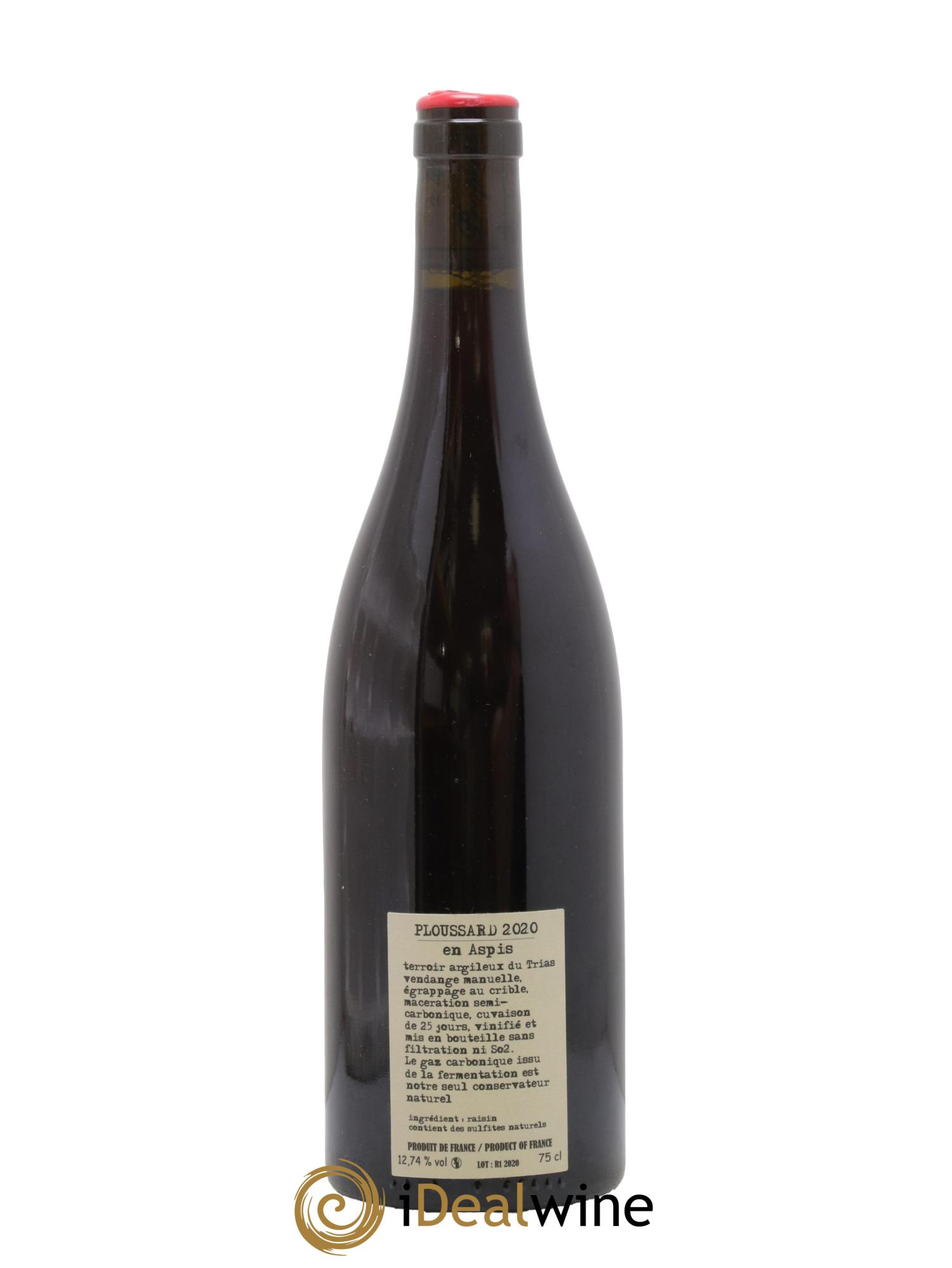 Arbois-Pupillin Ploussard En Aspis Adeline Houillon & Renaud Bruyère 2020 - Posten von 1 Flasche - 1