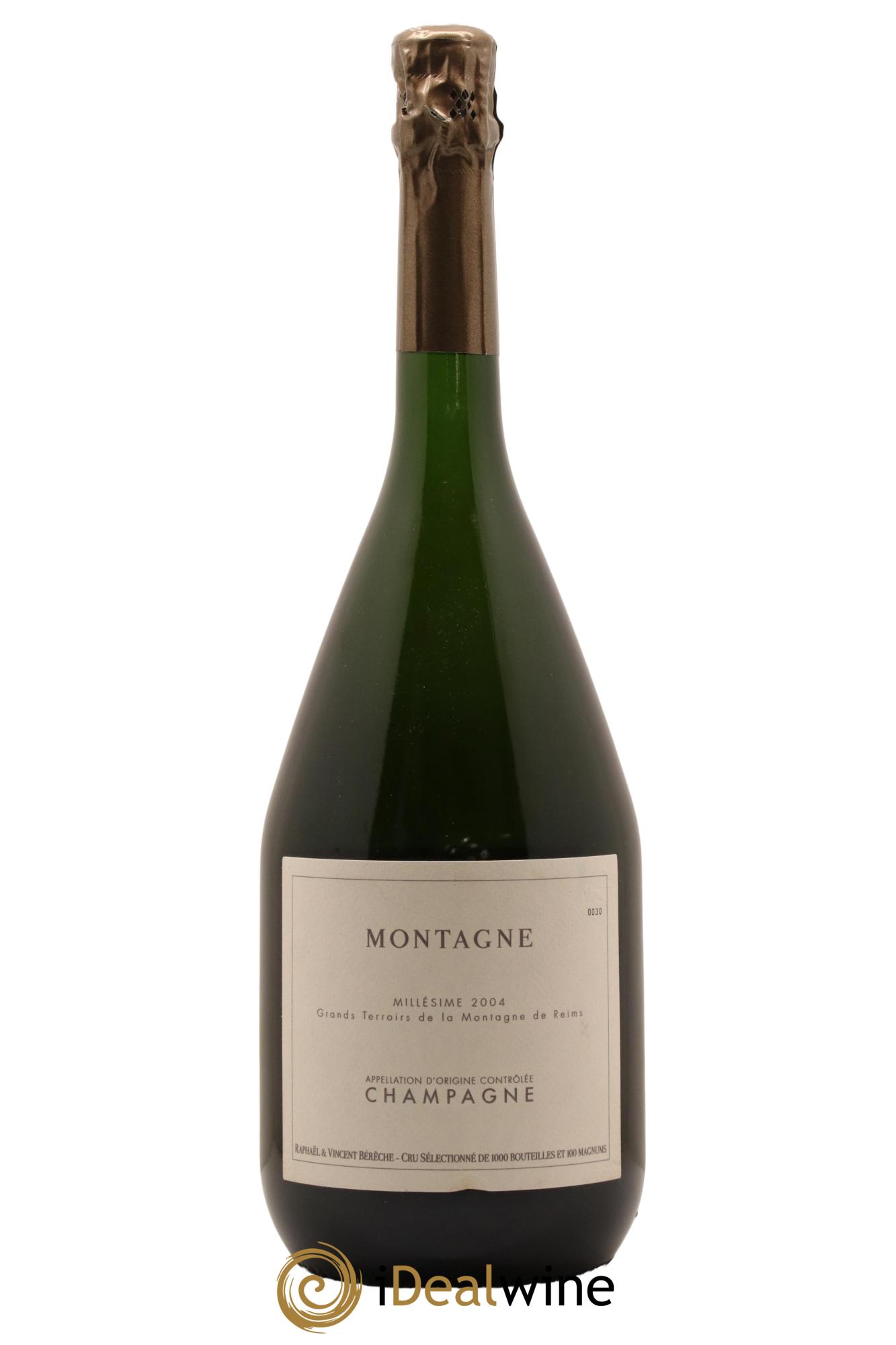 Montagne Grand Cru (Terroir de Verzenay) Extra-Brut Bérêche et Fils 2004 - Lot de 1 magnum - 0