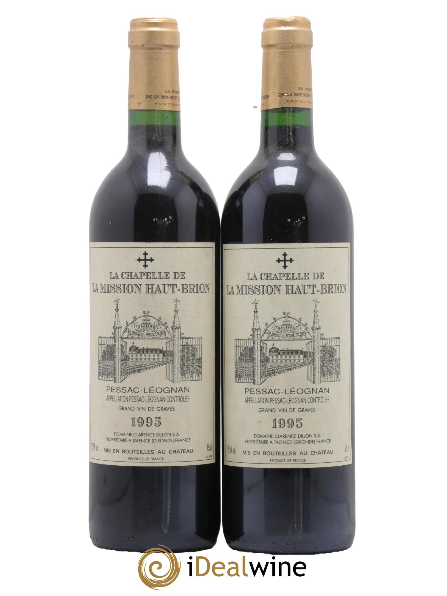 La Chapelle de La Mission Haut-Brion Second Vin 1995 - Lot de 2 bouteilles - 0