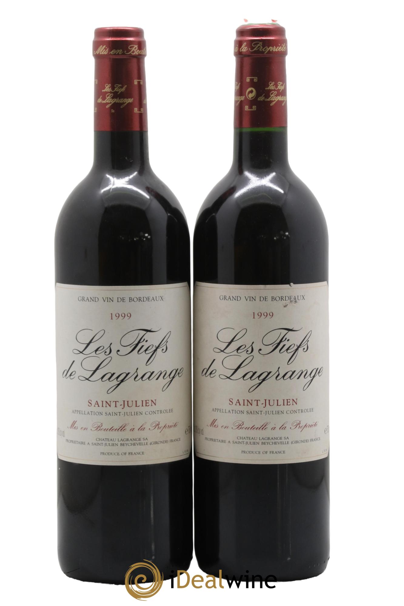 Les Fiefs de Lagrange Second Vin 1999 - Lotto di 2 bottiglie - 0