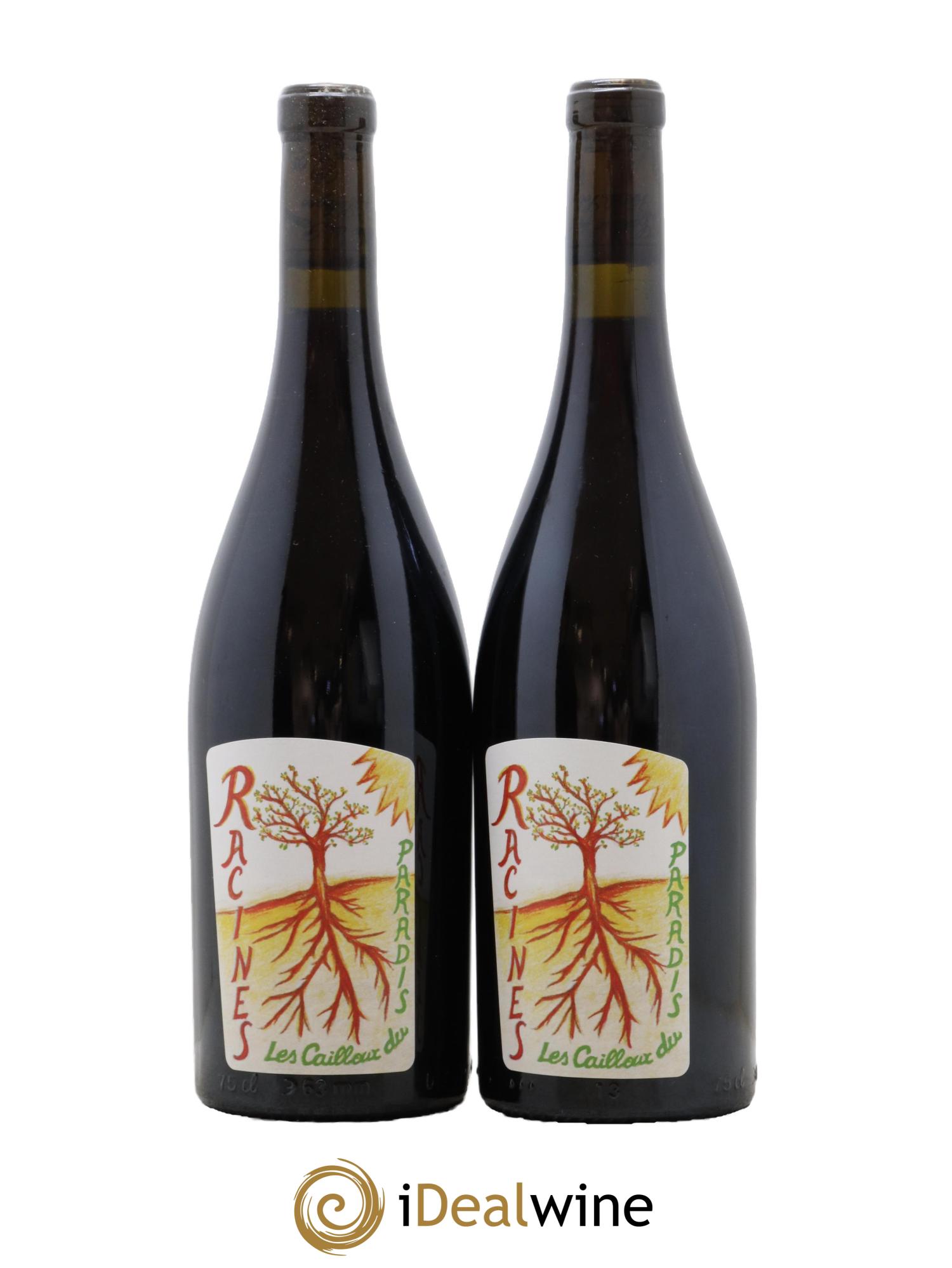 Vin de France Racines Les Cailloux du Paradis - Claude Courtois 2018 - Lot de 2 bouteilles - 0