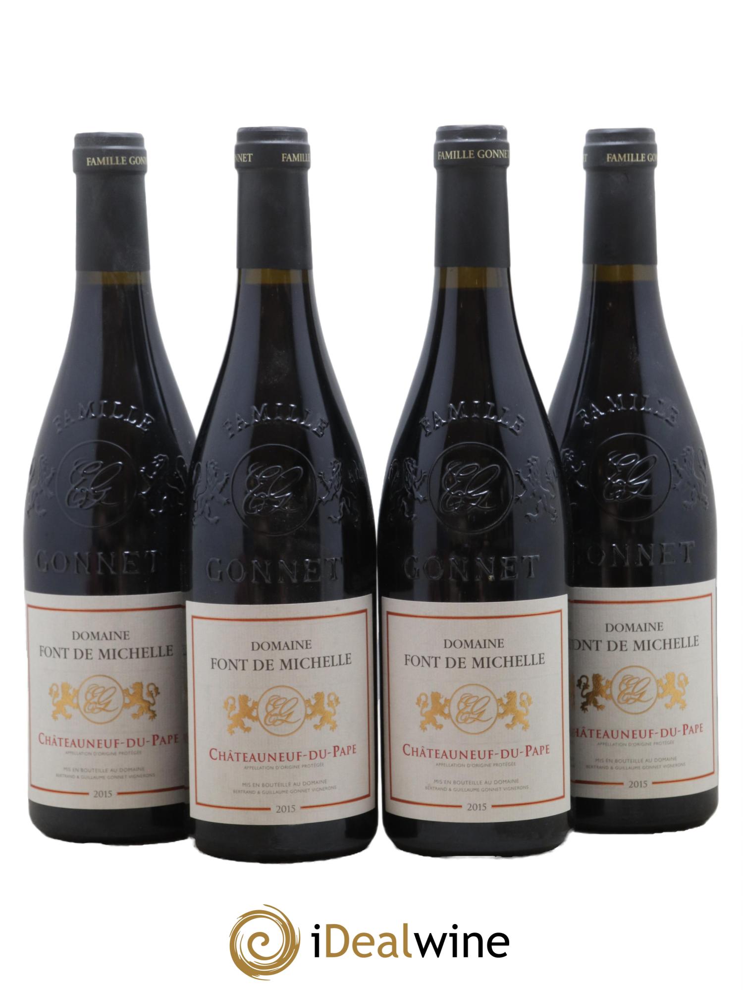 Châteauneuf-du-Pape Domaine Font de Michelle Famille Gonnet 2015 - Lot de 4 bouteilles - 0