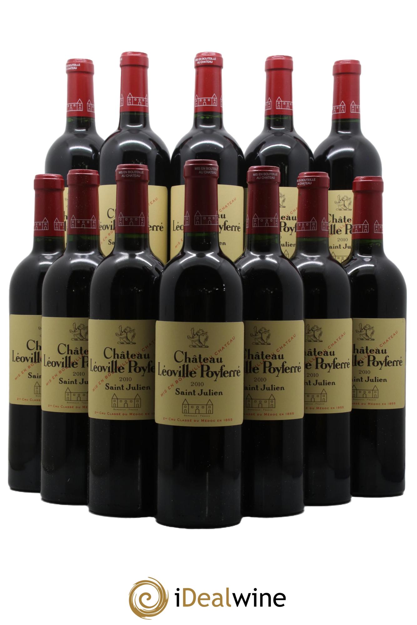 Château Léoville Poyferré 2ème Grand Cru Classé 2010 - Lot de 12 bouteilles - 0