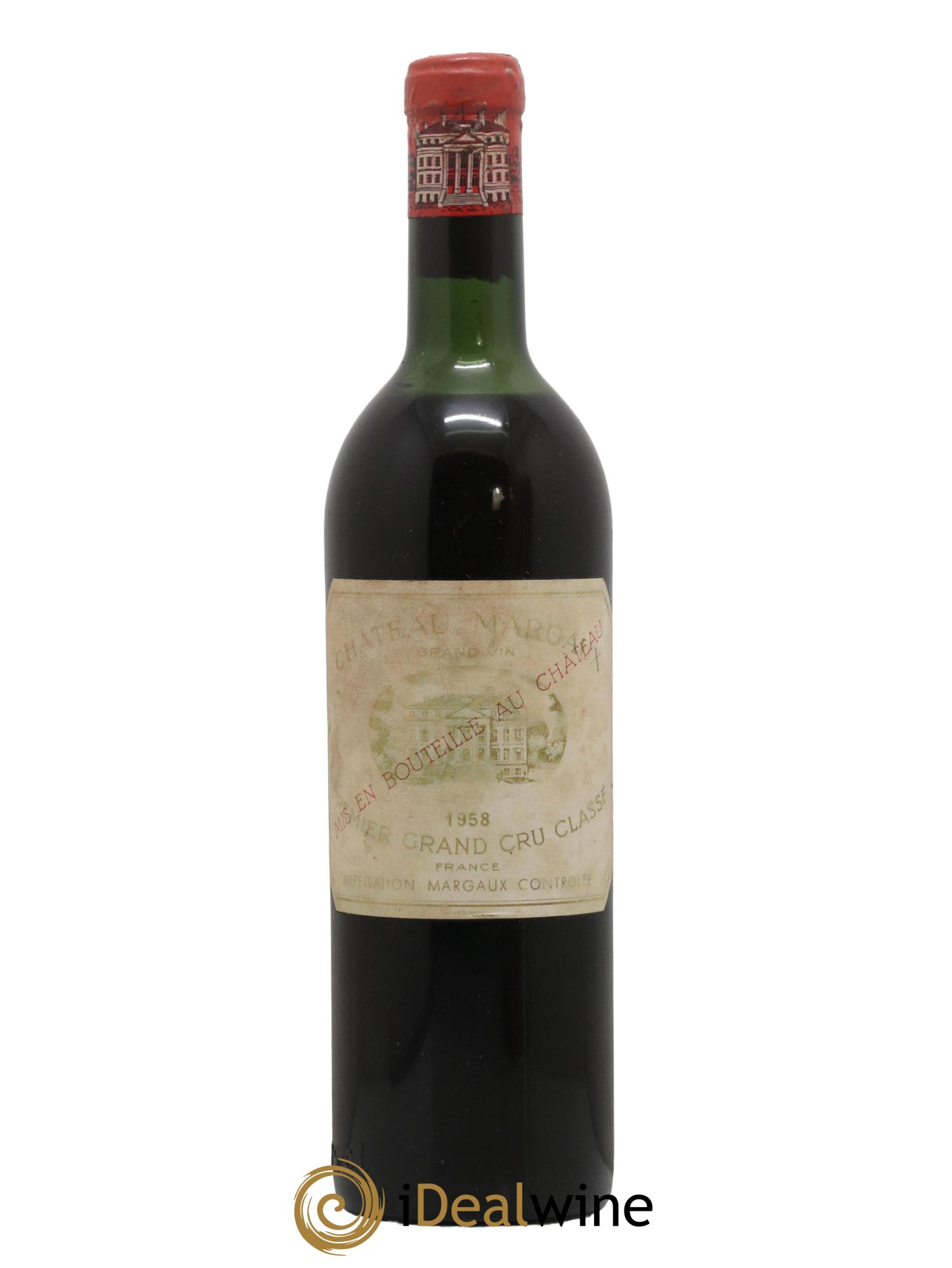 Château Margaux 1er Grand Cru Classé 1958 - Lot de 1 bouteille - 0