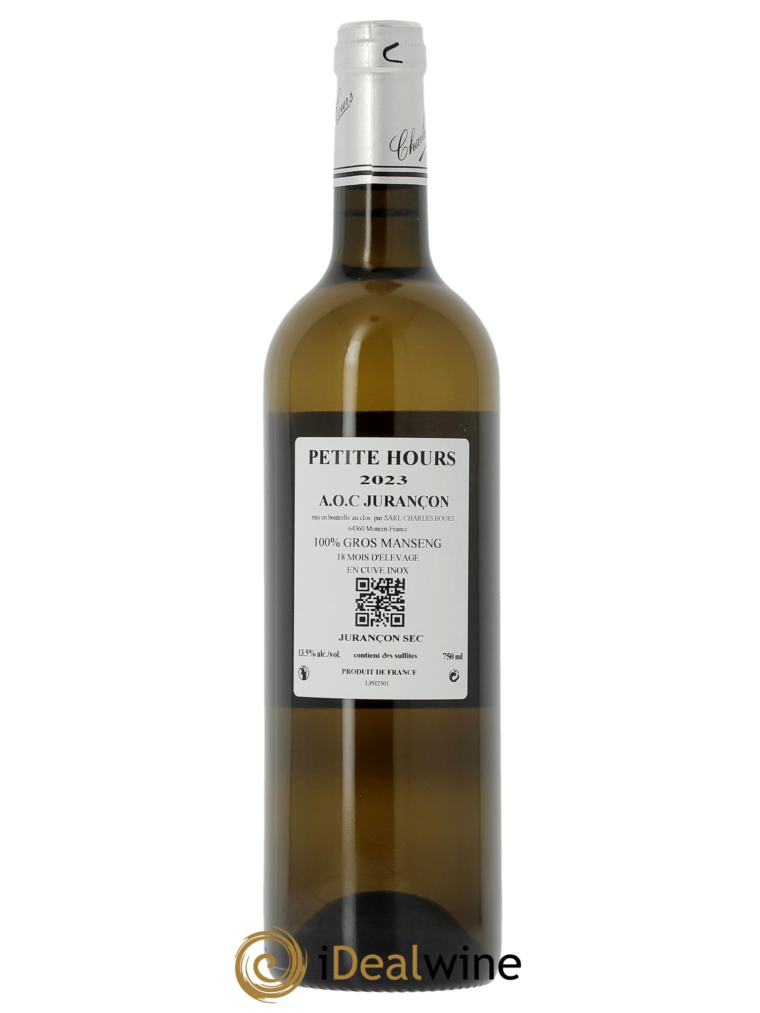 Jurançon sec Clos Uroulat La Petite Hours Charles Hours  2023 - Lotto di 1 bottiglia - 1