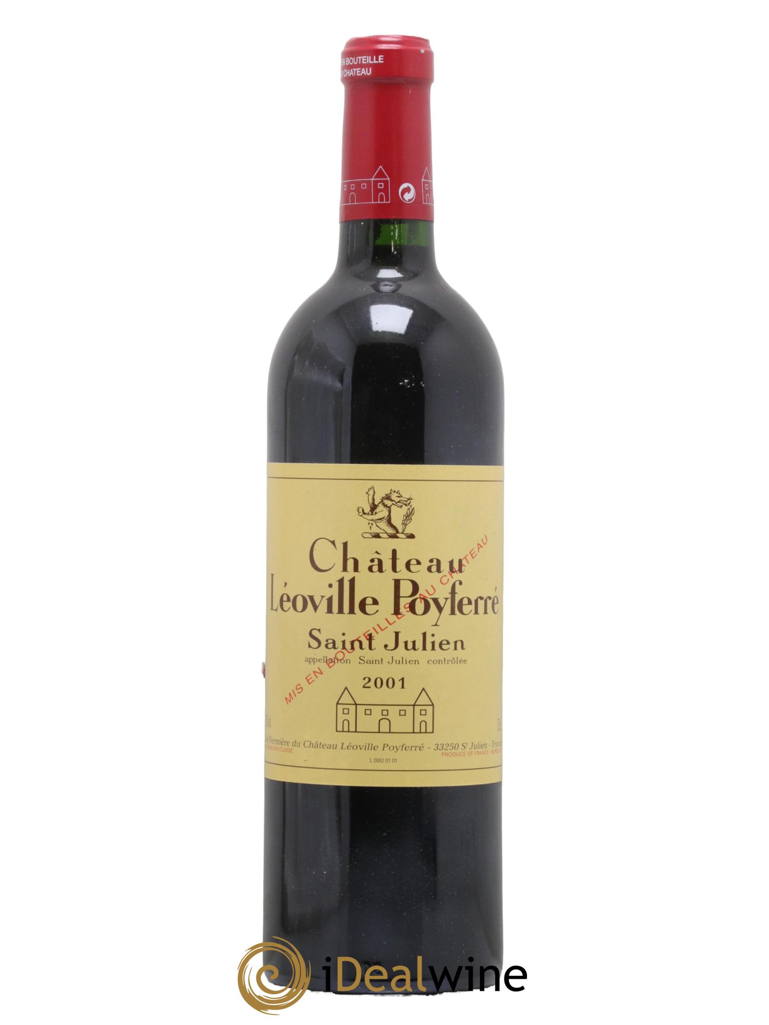 Château Léoville Poyferré 2ème Grand Cru Classé 2001 - Lot de 1 bouteille - 0