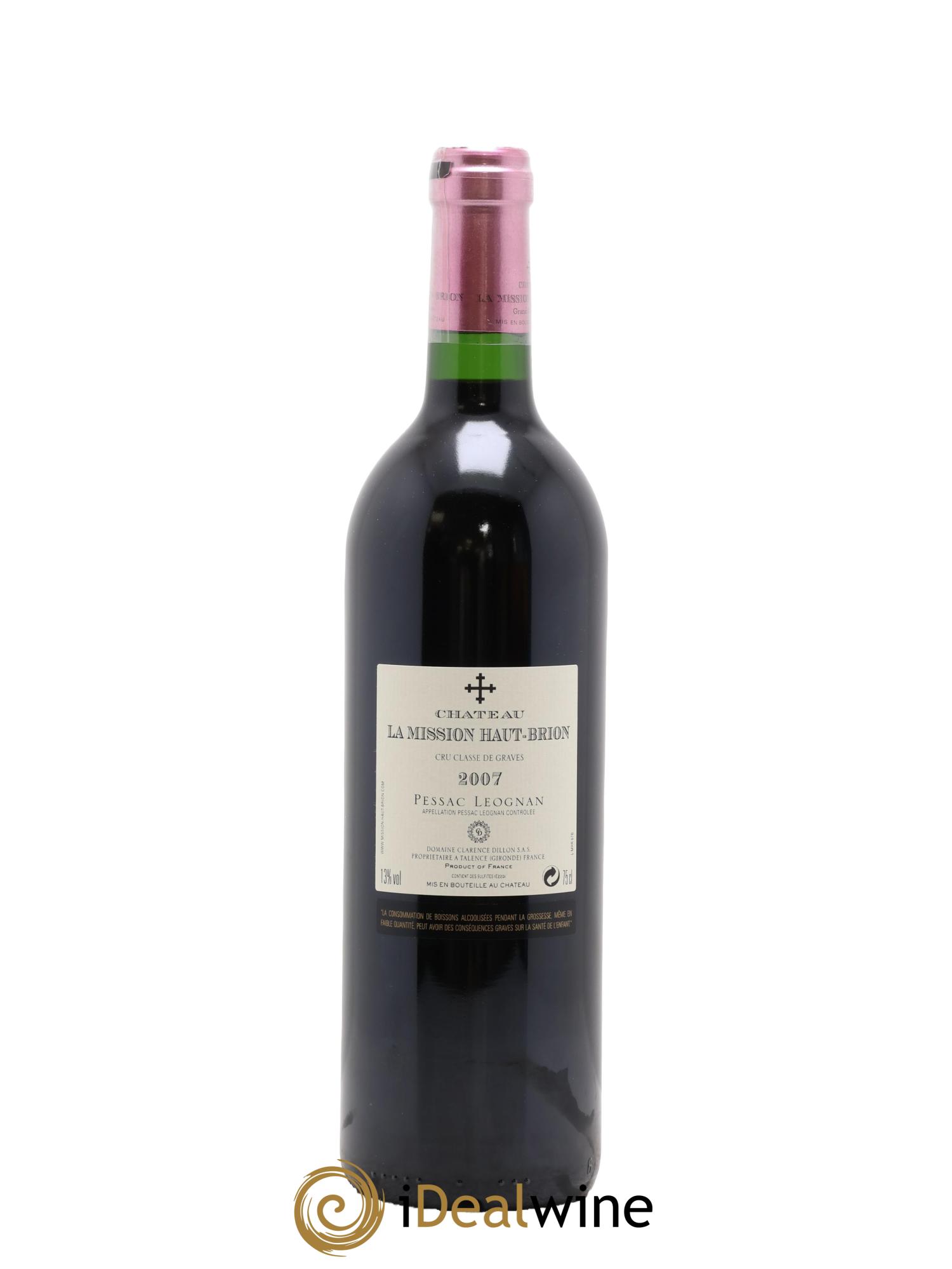 Château la Mission Haut-Brion Cru Classé de Graves 2007 - Lotto di 1 bottiglia - 1