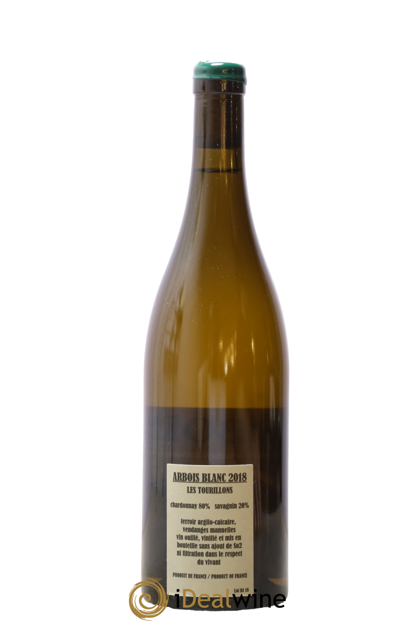 Arbois Chardonnay Savagnin Les Tourillons Adeline Houillon & Renaud Bruyère 2018 - Lot de 1 bouteille - 1