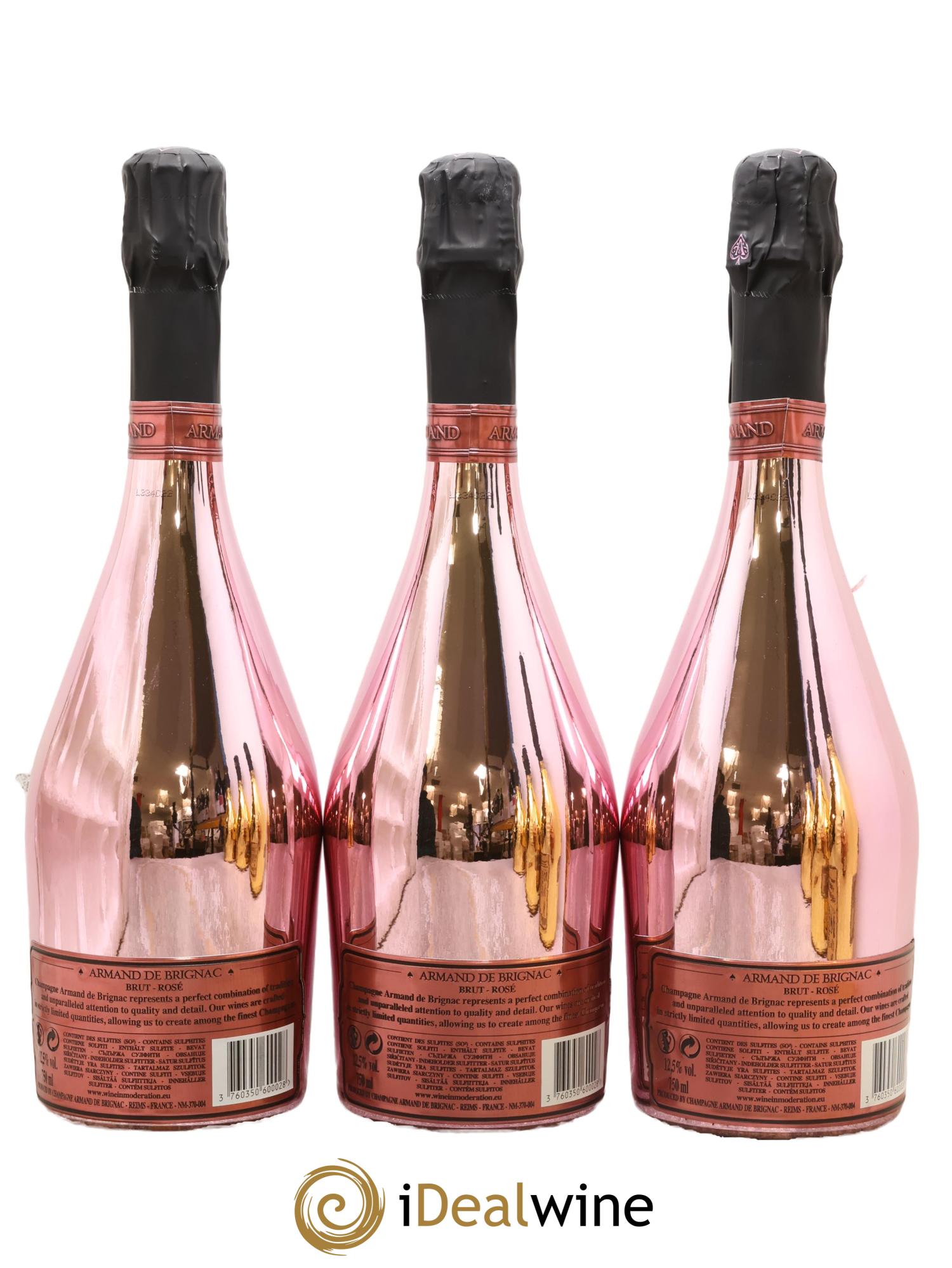 Rosé Brut Armand de Brignac - Posten von 3 Flaschen - 1