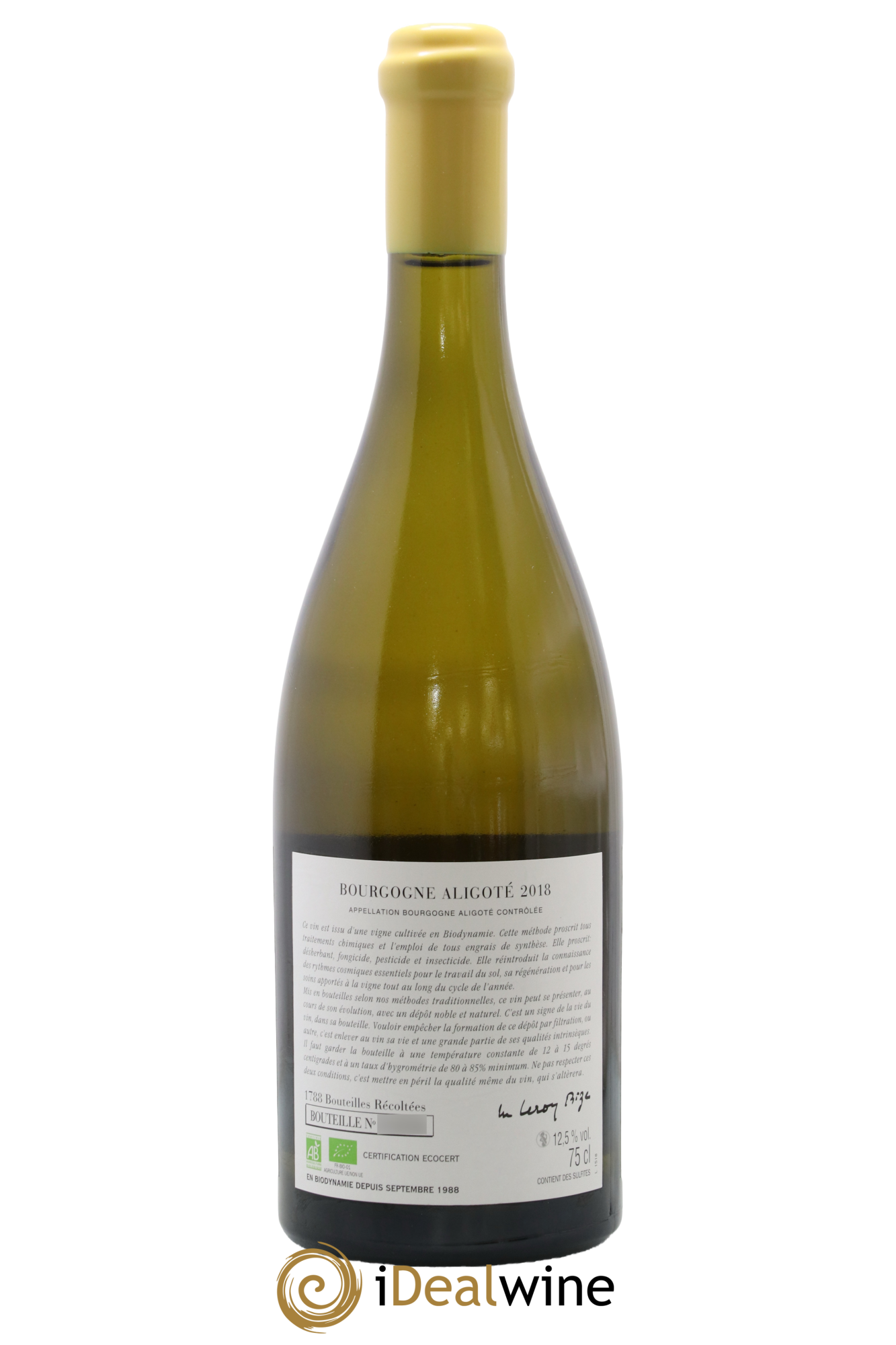 Bourgogne Aligoté Sous Chatelet d'Auvenay (Domaine) 2018 - Lot de 1 bouteille - 1