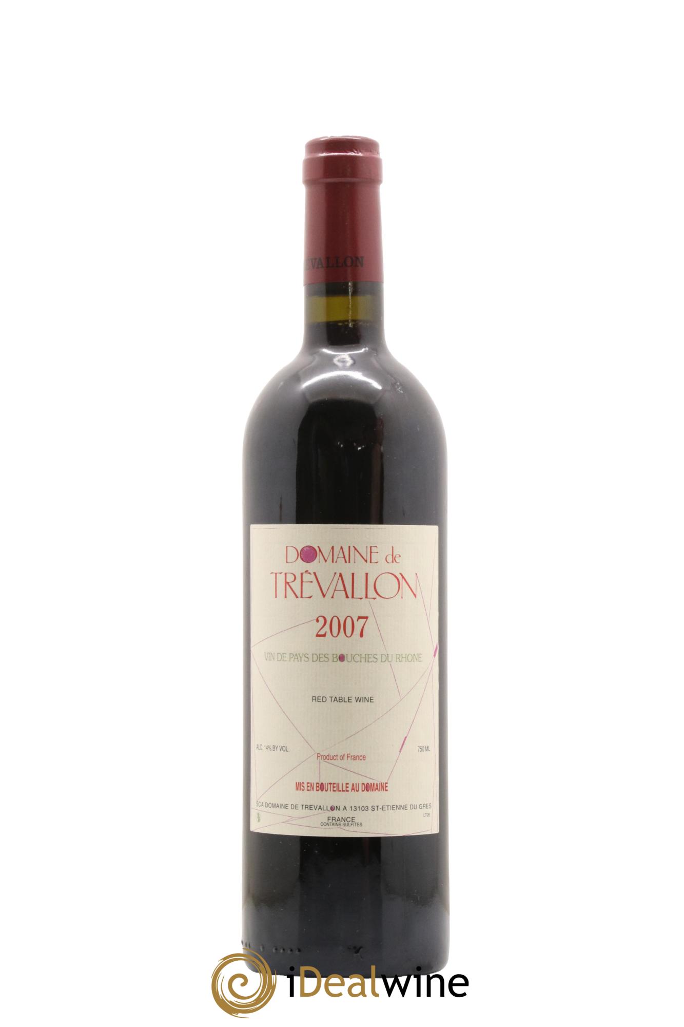 VDP Bouches du Rhône Trévallon (Domaine de) Eloi Dürrbach 2007 - Lot de 1 bouteille - 0