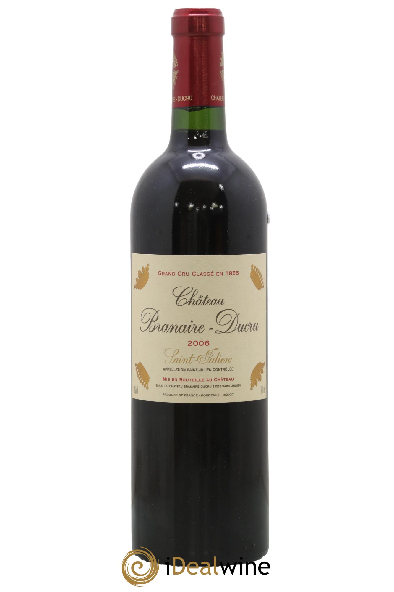 Château Branaire Ducru 4ème Grand Cru Classé 2006 - Lot de 1 bouteille - 0