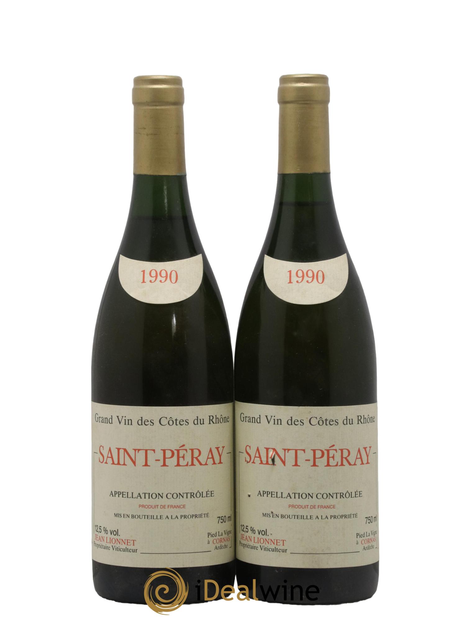 Saint-Péray Domaine Jean Lionnet 1990 - Lot de 2 bouteilles - 0