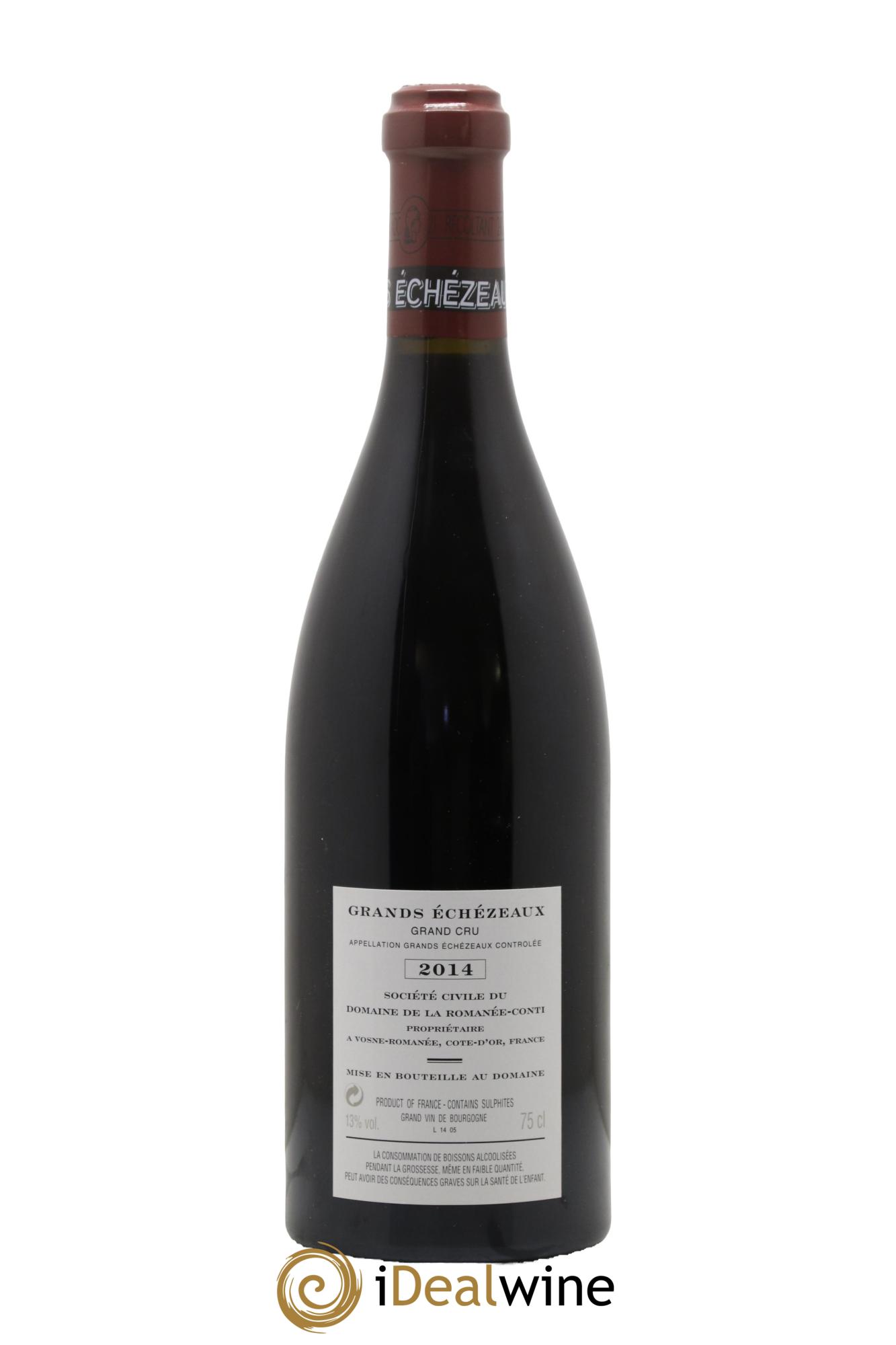 Grands-Echezeaux Grand Cru Domaine de la Romanée-Conti 2014 - Posten von 1 Flasche - 1