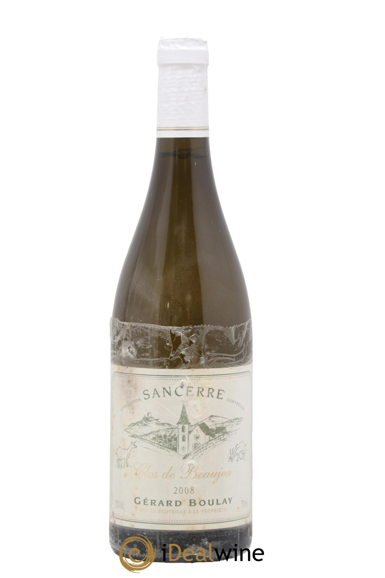 Sancerre Clos de Beaujeu Gérard Boulay 2008 - Posten von 1 Flasche - 0