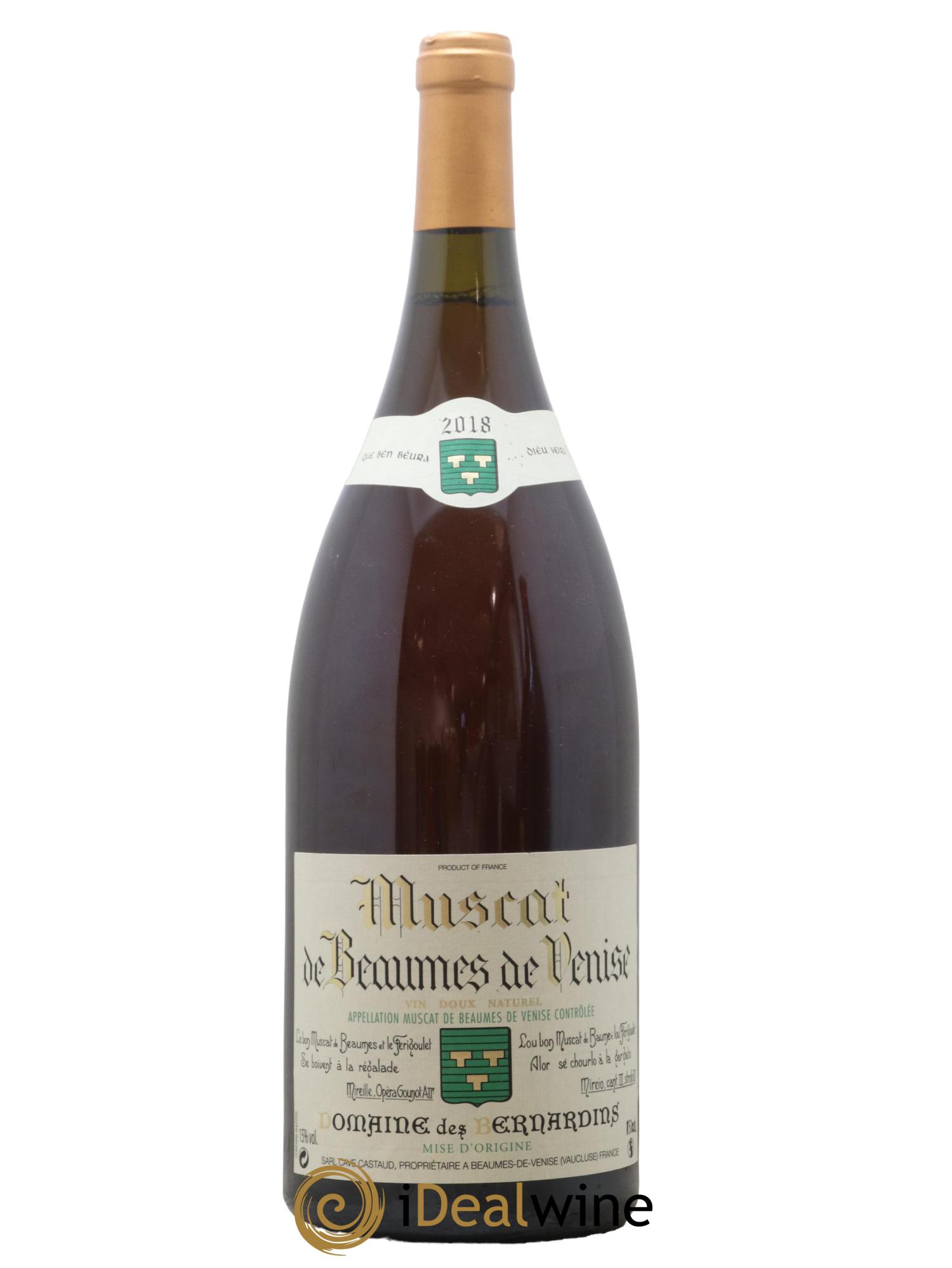 Muscat de Beaumes de Venise des Bernardins (Domaine) 2018 - Lotto di 1 magnum - 0