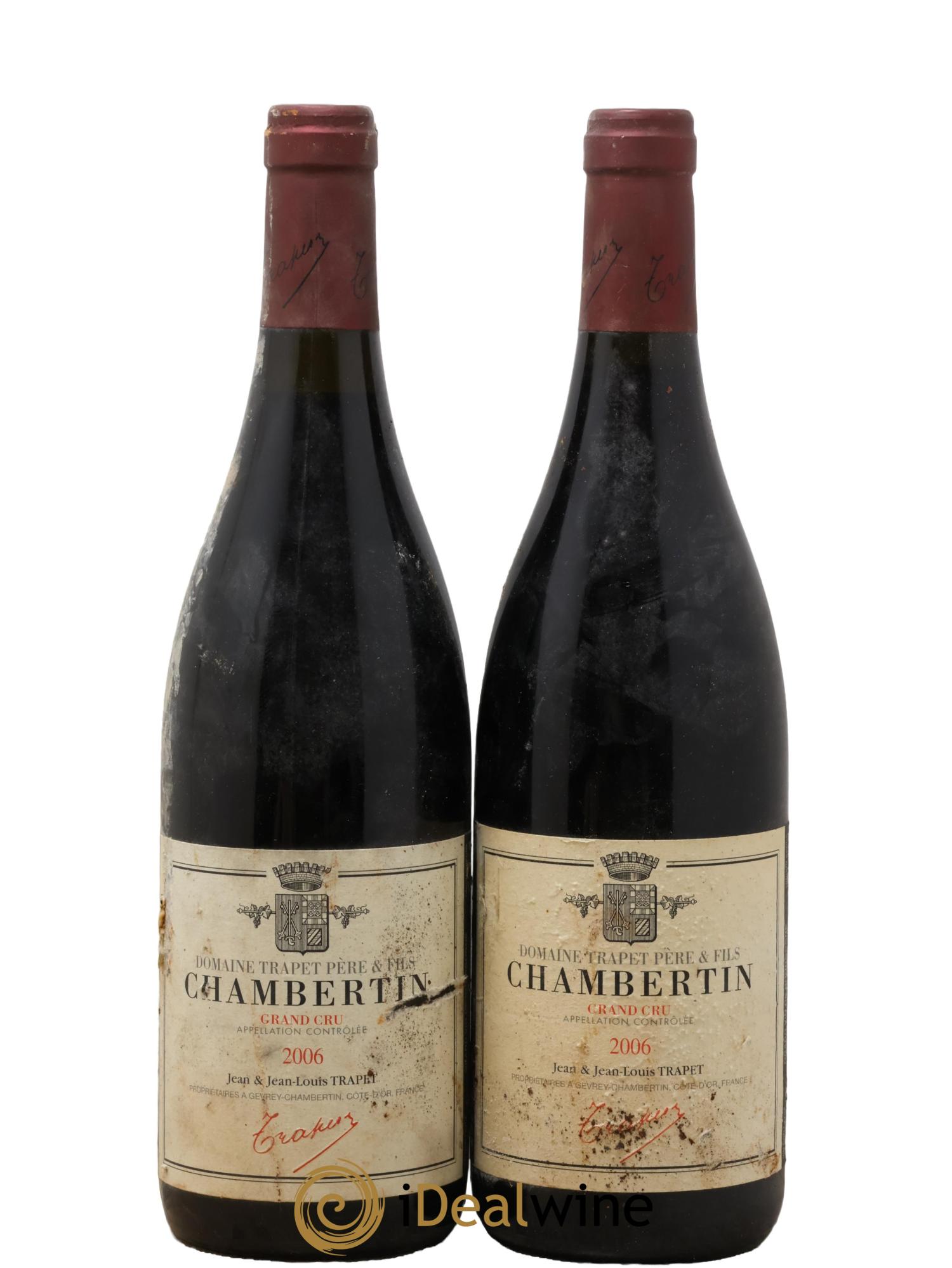 Chambertin Grand Cru Domaine Trapet 2006 - Lot de 2 bouteilles - 0