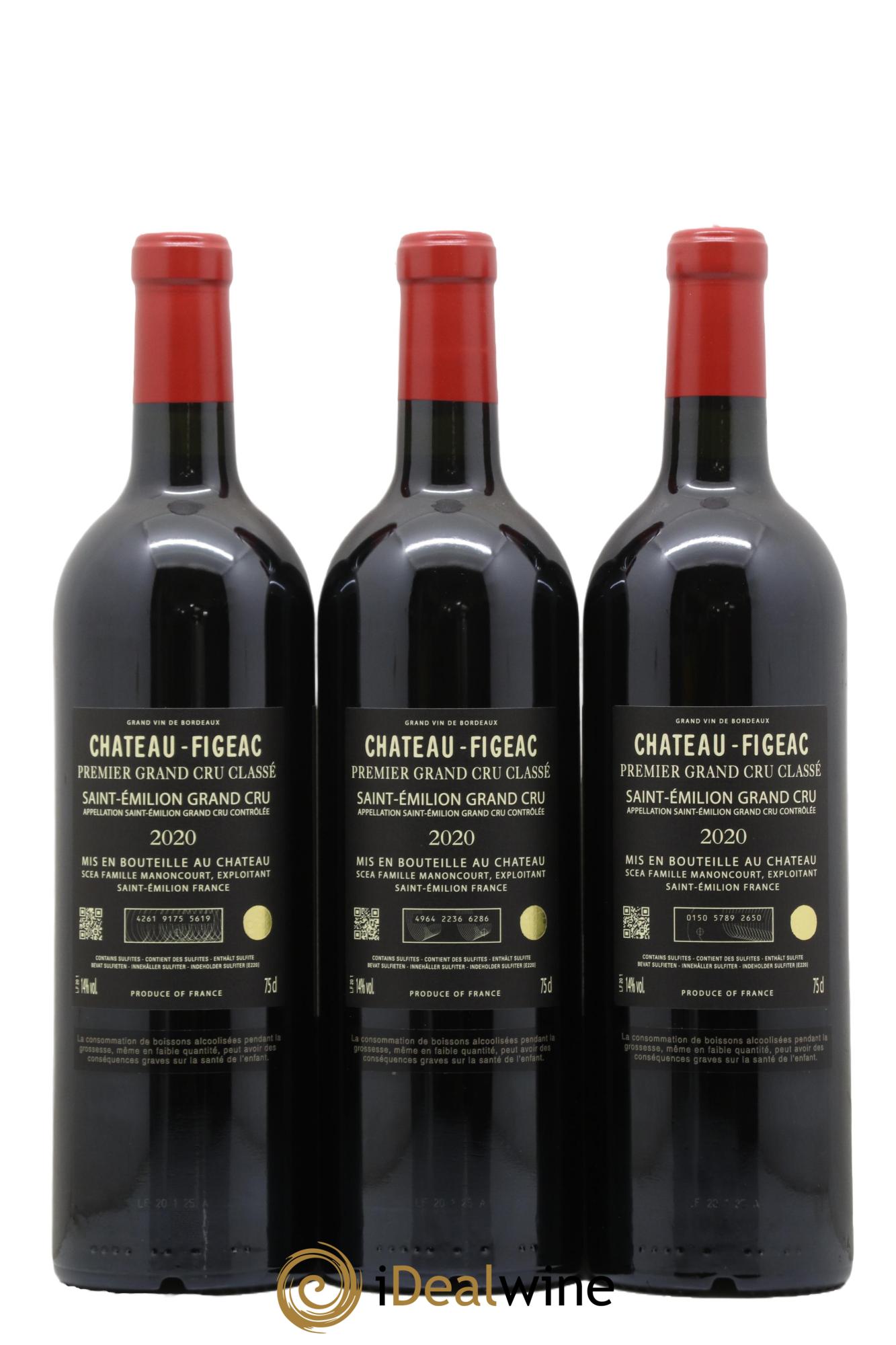 Château Figeac 1er Grand Cru Classé A 2020 - Lotto di 6 bottiglie - 4