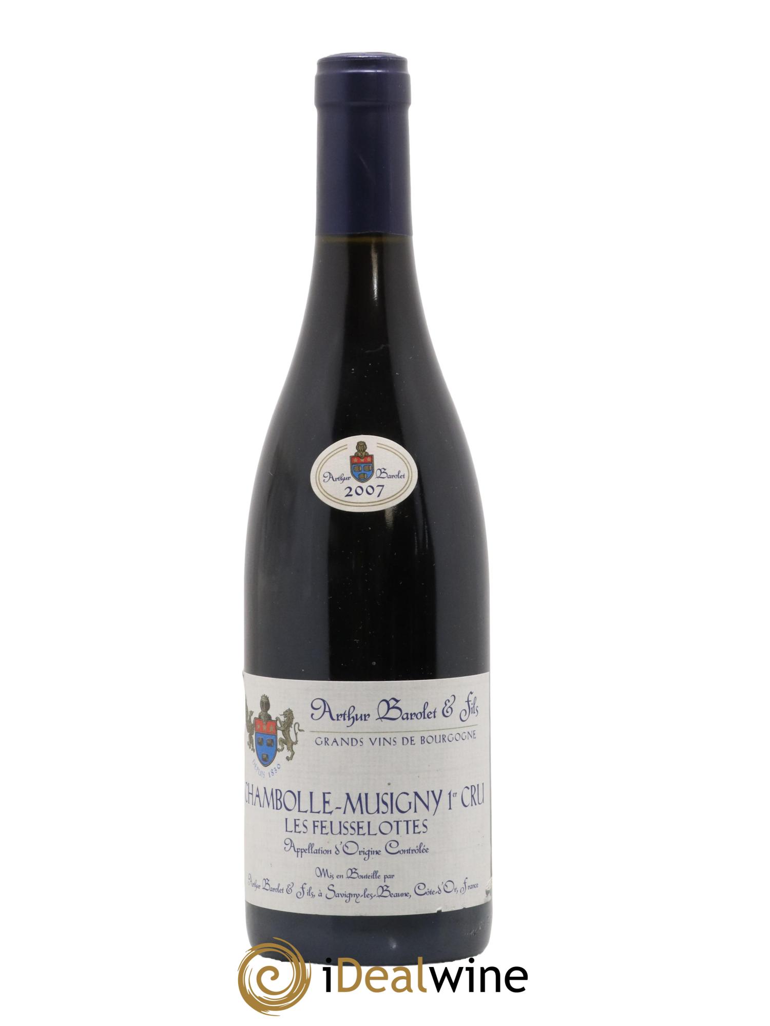 Chambolle-Musigny 1er Cru Les Feusselottes Arthur Barolet et Fils 2007 - Lot de 1 bouteille - 0