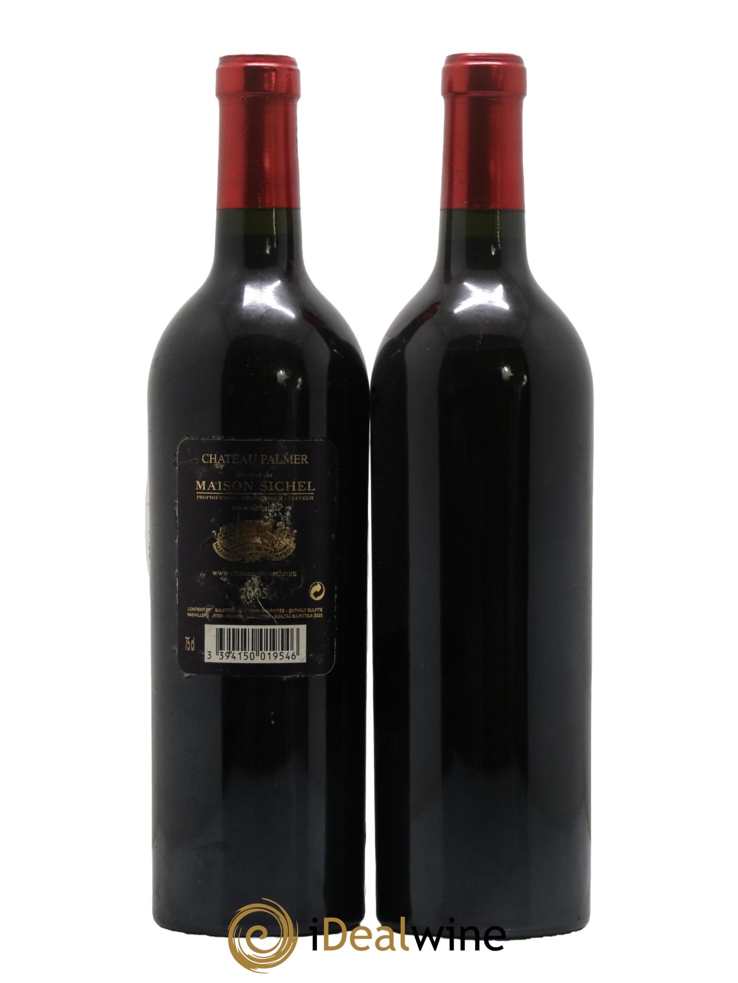 Château Palmer 3ème Grand Cru Classé 2005 - Lot de 2 bouteilles - 1