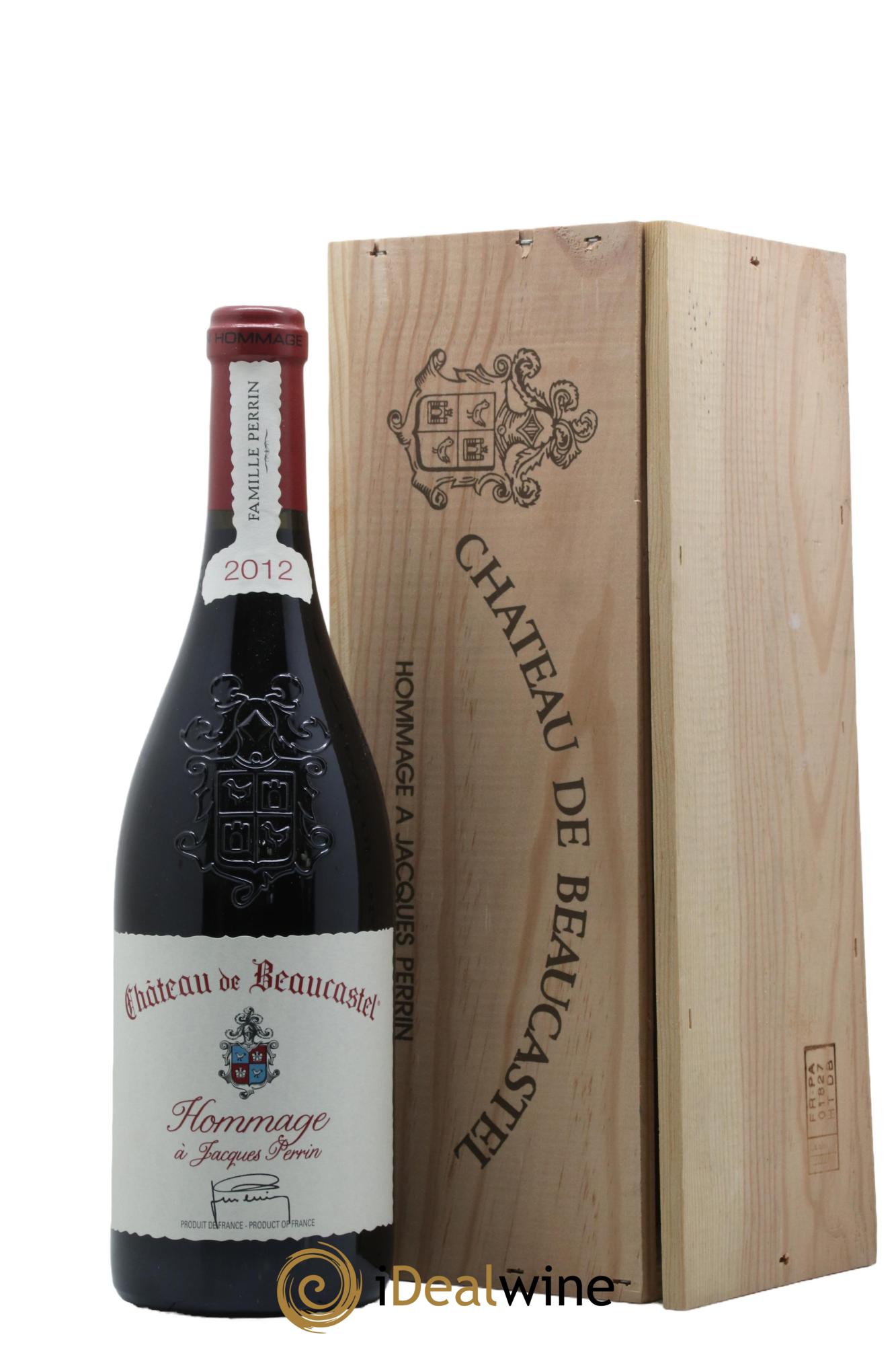 Châteauneuf-du-Pape Château de Beaucastel Hommage à Jacques Perrin Famille Perrin 2012 - Lot of 1 bottle - 0
