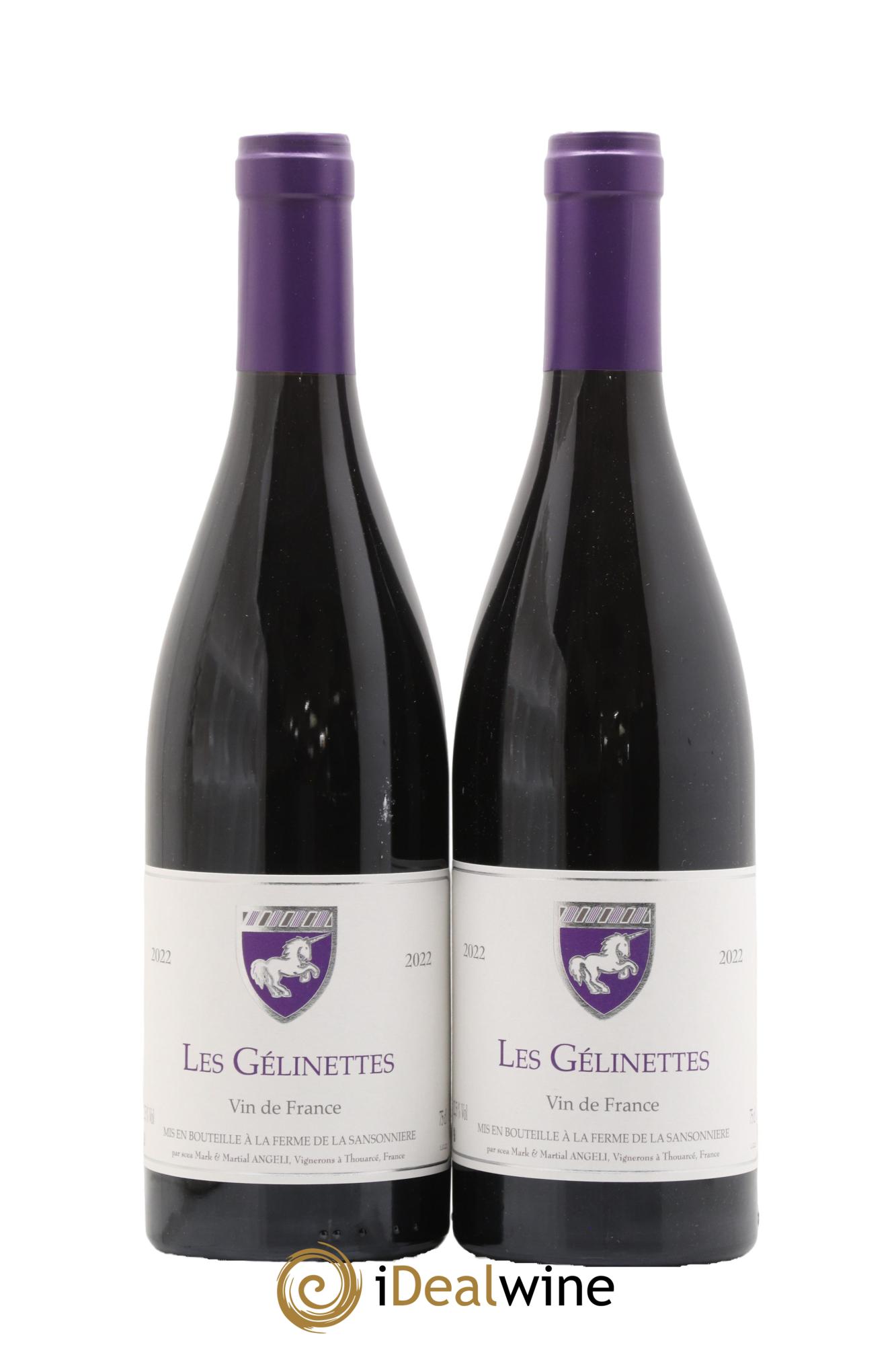 Vin de France Les Gélinettes Mark Angeli (Domaine) - Ferme de la Sansonnière 2022 - Lot de 2 bouteilles - 0