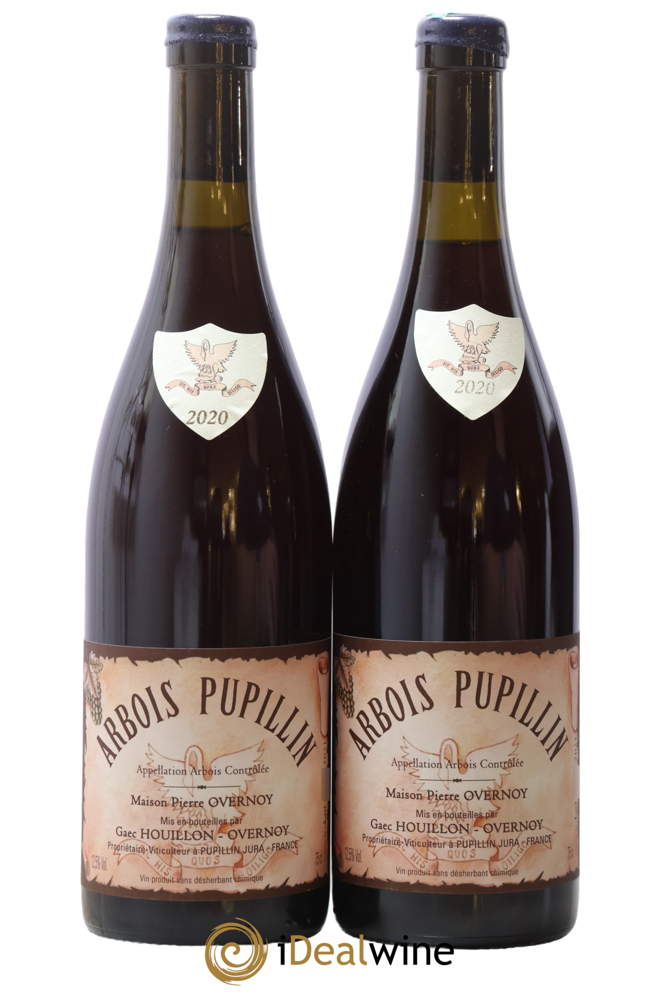 Arbois-Pupillin Ploussard Trousseau (cire violette) Overnoy-Houillon (Domaine) 2020 - Lotto di 2 bottiglie - 0