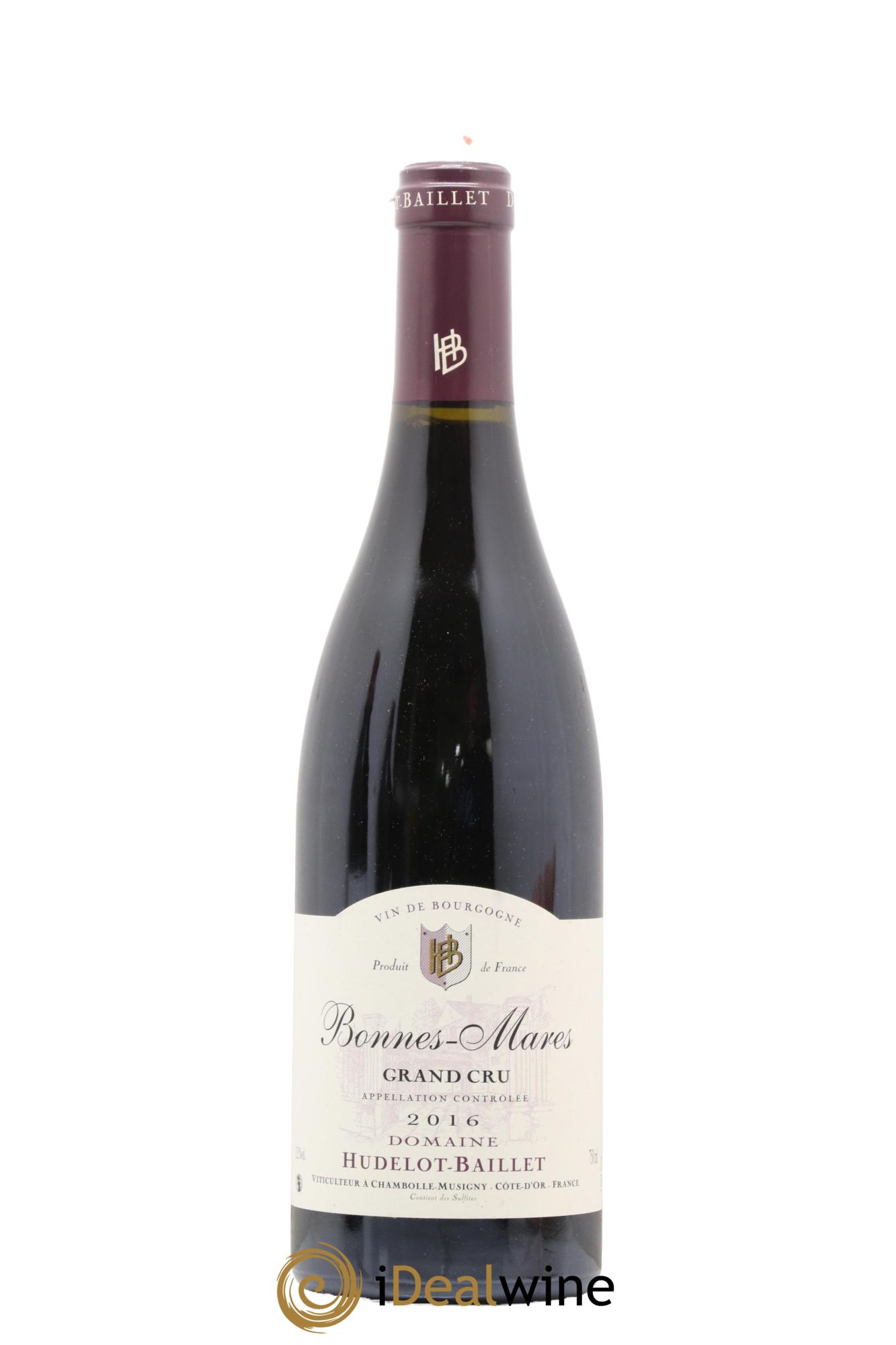 Bonnes-Mares Grand Cru Hudelot-Baillet 2016 - Lot de 1 bouteille - 0