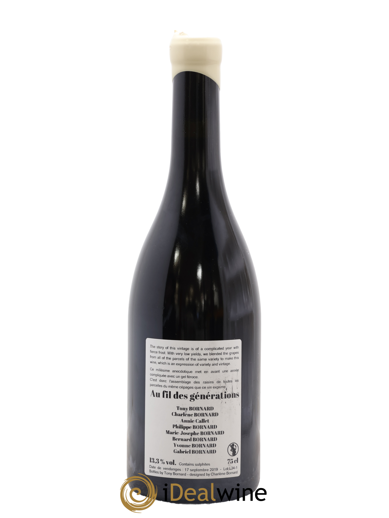 Vin de France Ploussard Au fil des générations Bornard 2019 - Posten von 1 Flasche - 1