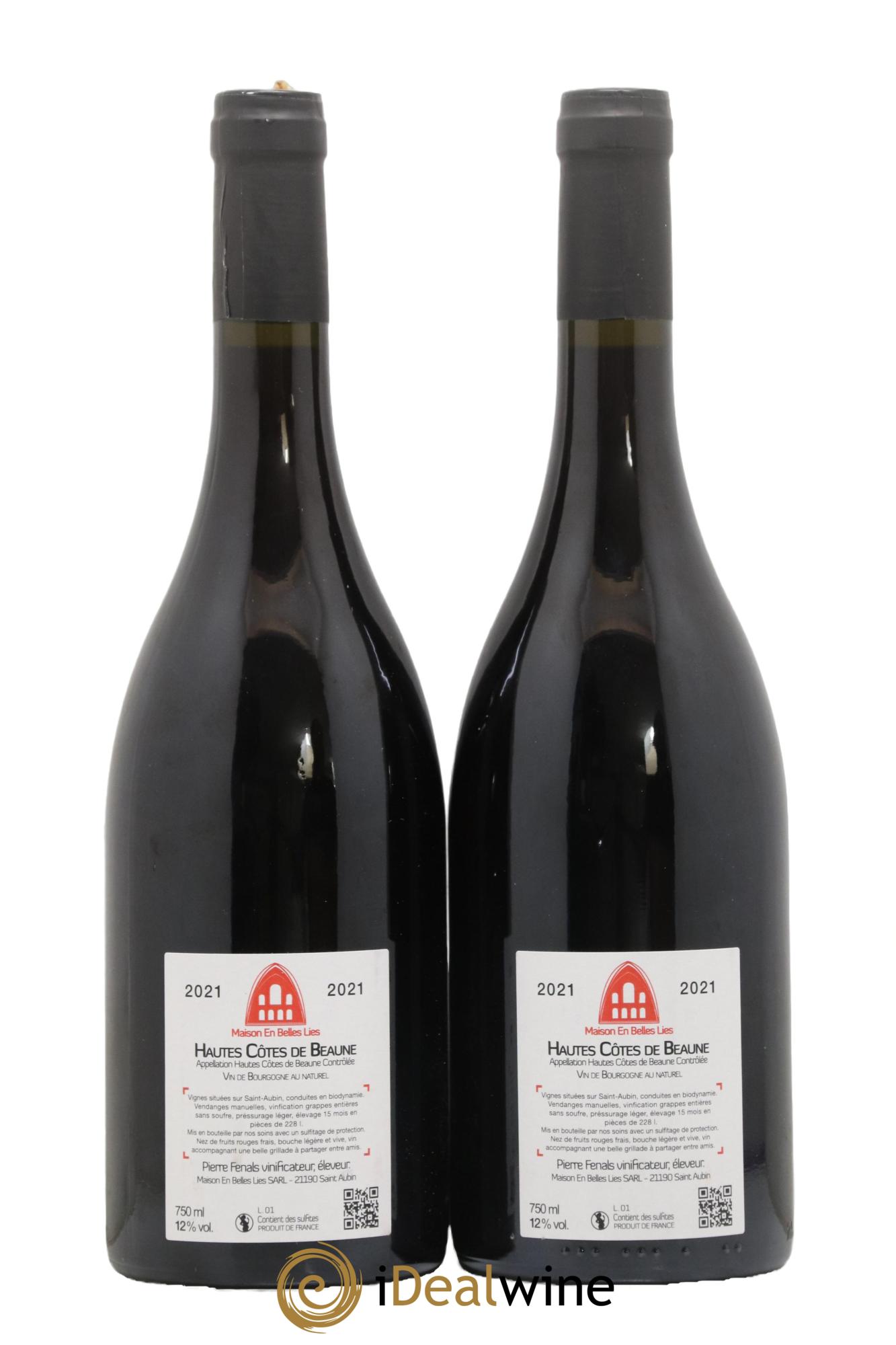 Hautes-Côtes de Beaune Maison En Belles Lies 2021 - Lot de 2 bouteilles - 1