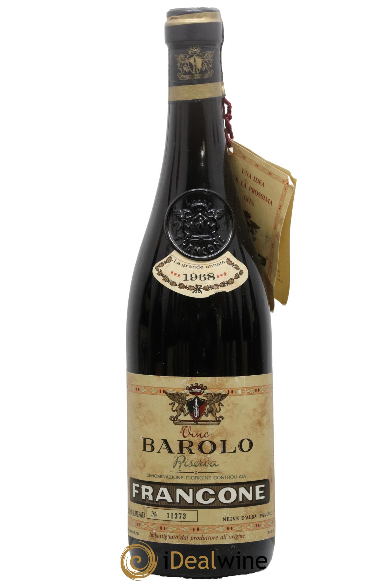 Barolo Riserva Francone 1968 - Posten von 1 Flasche - 0