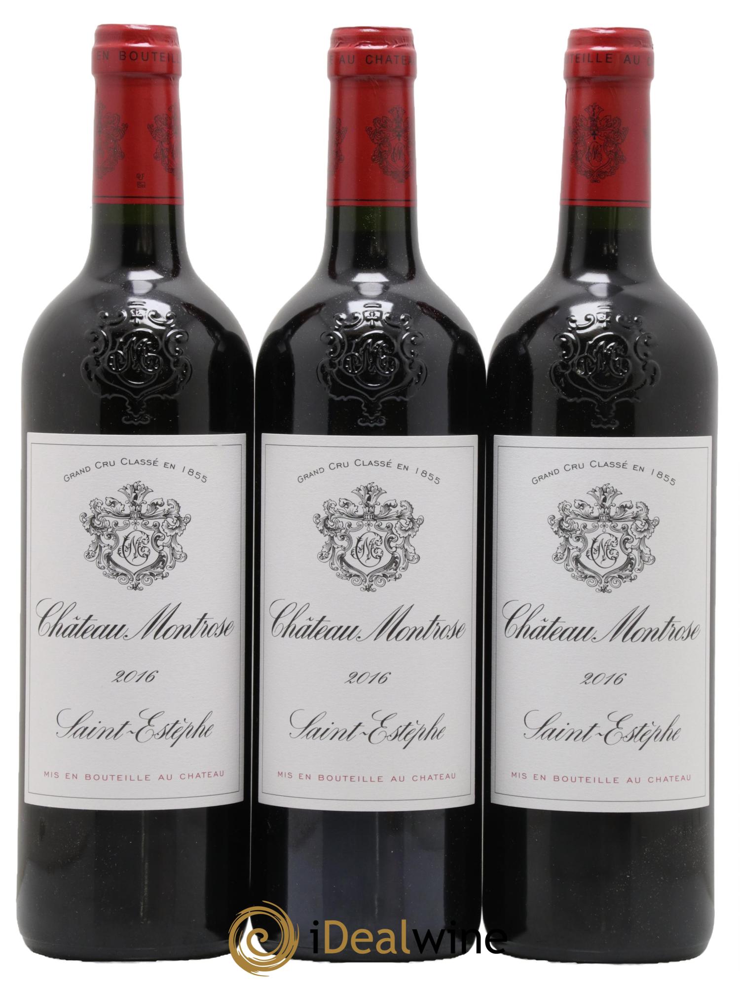 Château Montrose 2ème Grand Cru Classé 2016 - Lot de 3 bouteilles - 0