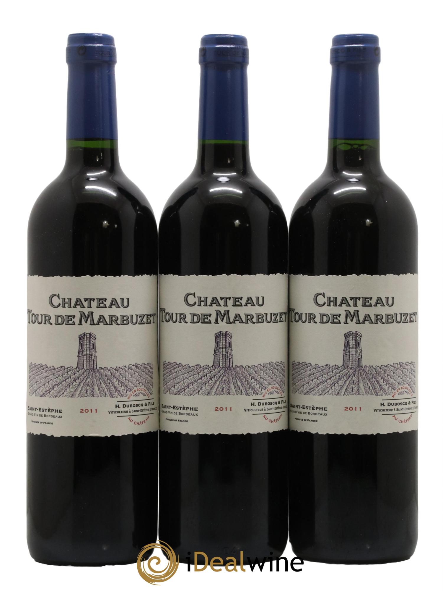 Château Tour de Marbuzet 2011 - Lot de 3 bouteilles - 0