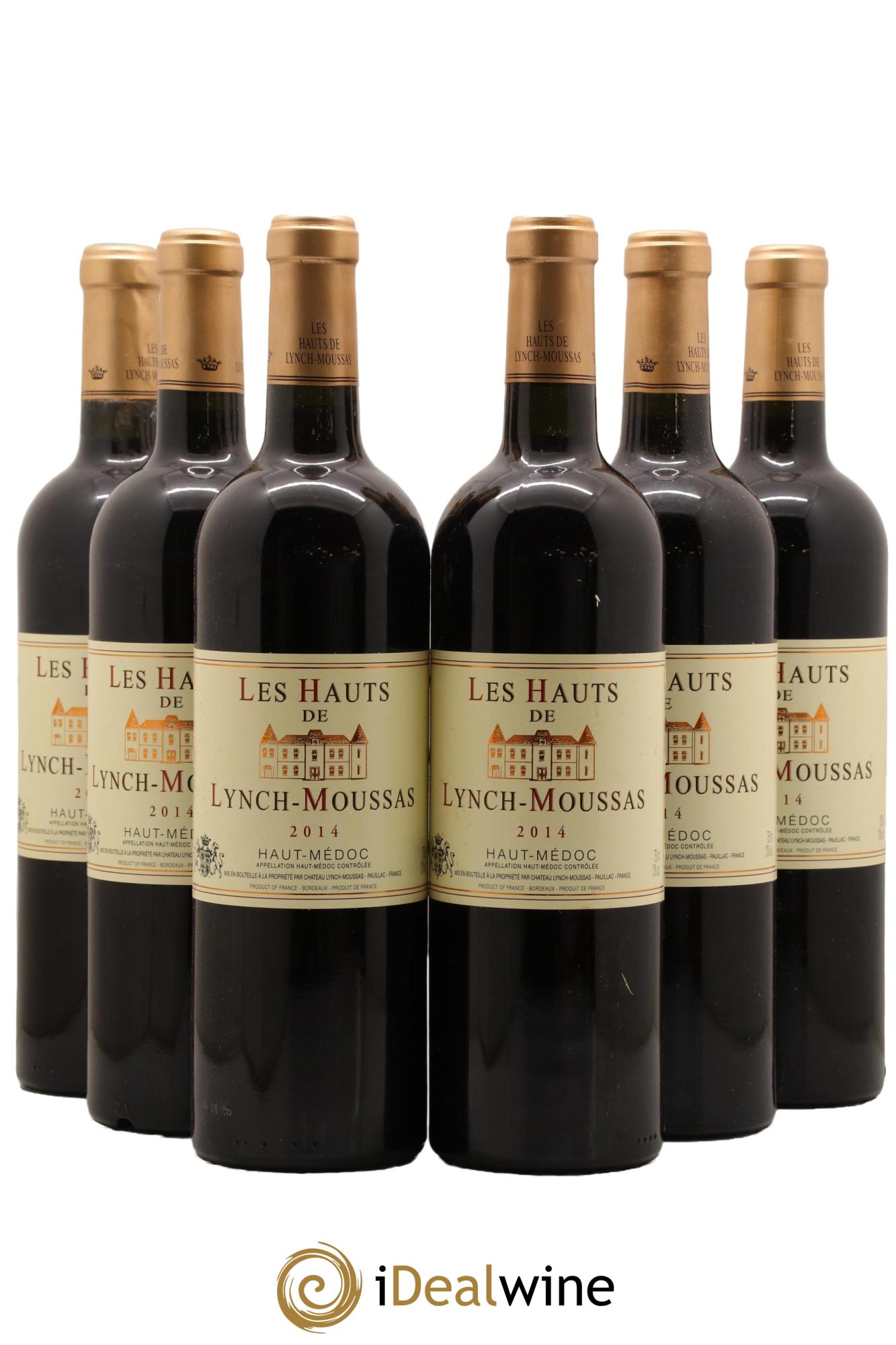 Haut Médoc Les Hauts de Lynch Moussas Chateau Lynch Moussas 2014 - Lot de 6 bouteilles - 0