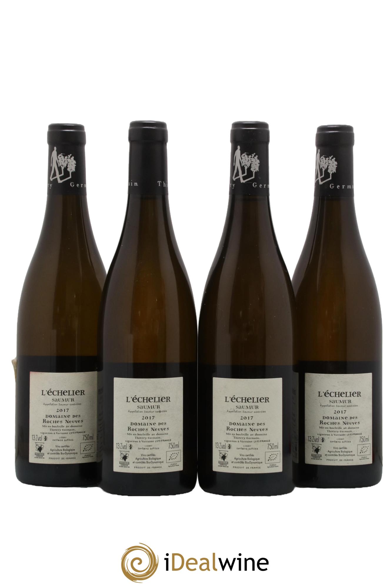 Saumur l'Echelier Domaine des Roches Neuves - Thierry Germain  2017 - Posten von 4 Flaschen - 1