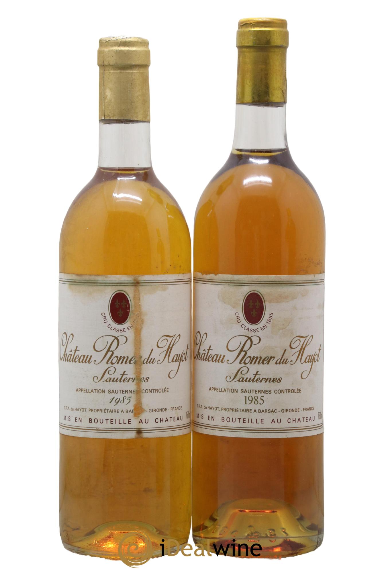 Château Romer du Hayot 2ème Grand Cru Classé 1985 - Lotto di 2 bottiglie - 0