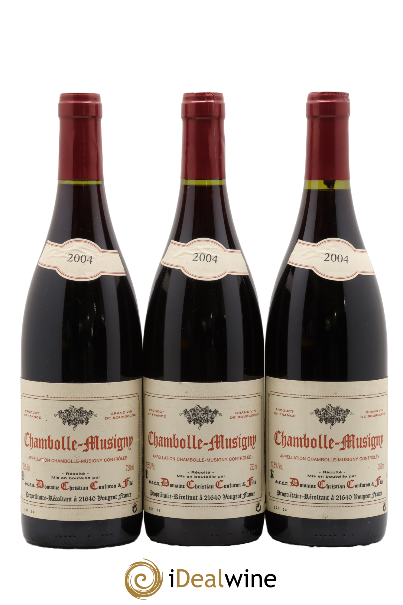 Chambolle-Musigny Christian Confuron 2004 - Lot de 3 bouteilles - 0