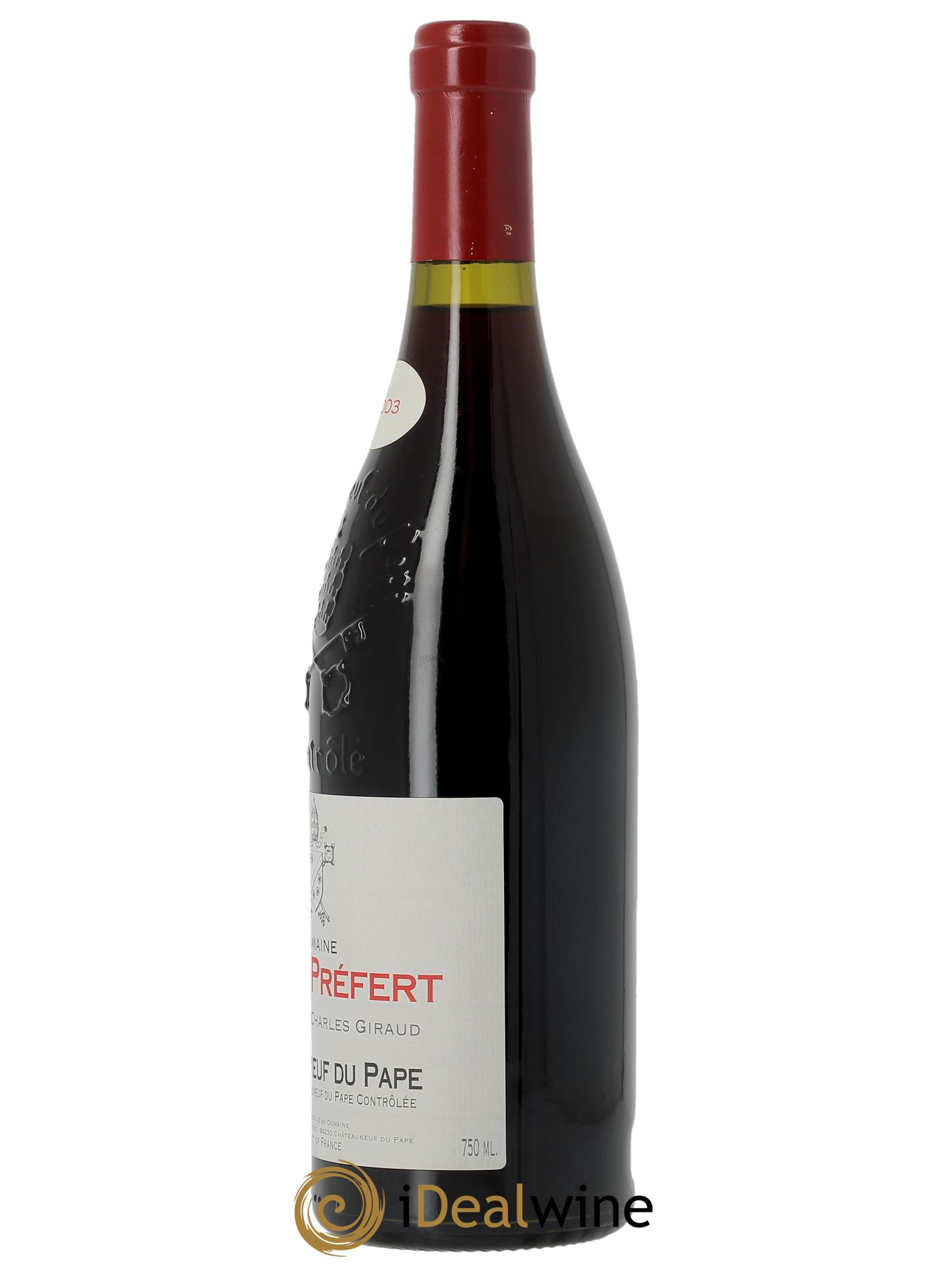 Châteauneuf-du-Pape Collection Charles Giraud Domaine Saint-Préfert 2003 - Lot of 1 bottle - 1
