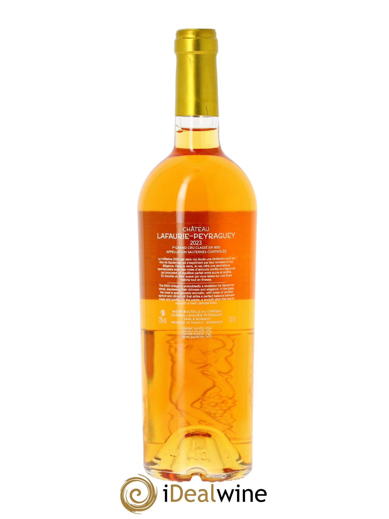 Château Lafaurie-Peyraguey 1er Grand Cru Classé (OWC if 3 bts) 2023 - Lot of 1 bottle - 1