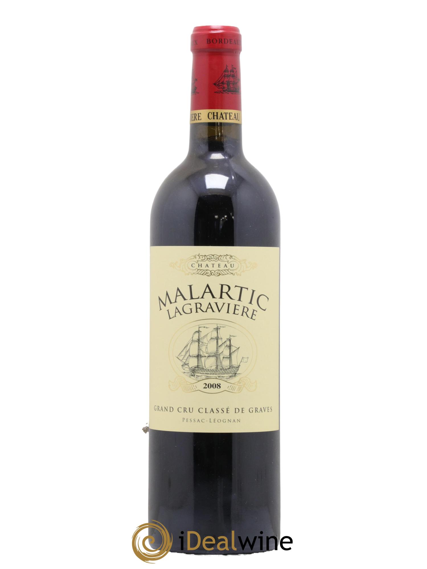 Château Malartic-Lagravière Cru Classé de Graves 2008 - Lot de 1 bouteille - 0