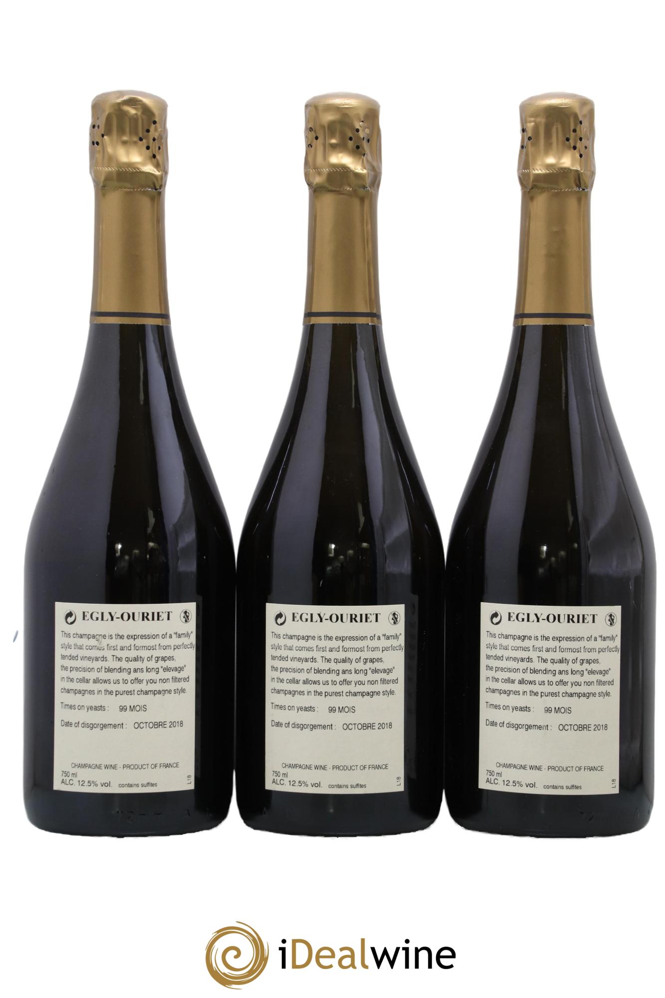Ambonnay Vieilles Vignes Brut Millésimé Egly-Ouriet 2009 - Lot de 3 bouteilles - 1