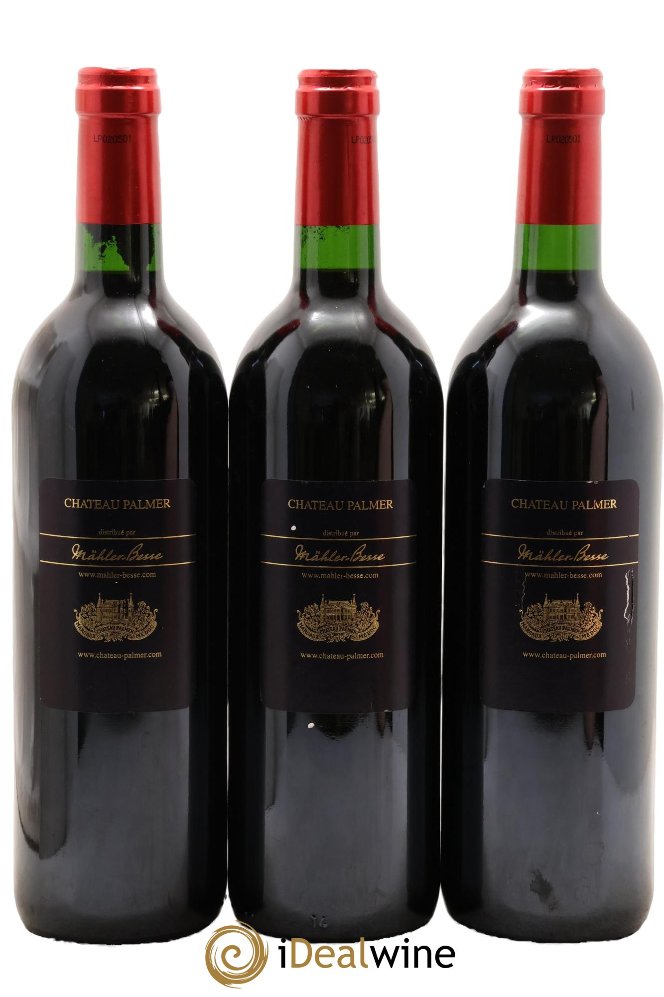 Château Palmer 3ème Grand Cru Classé 2002 - Lotto di 3 bottiglie - 1